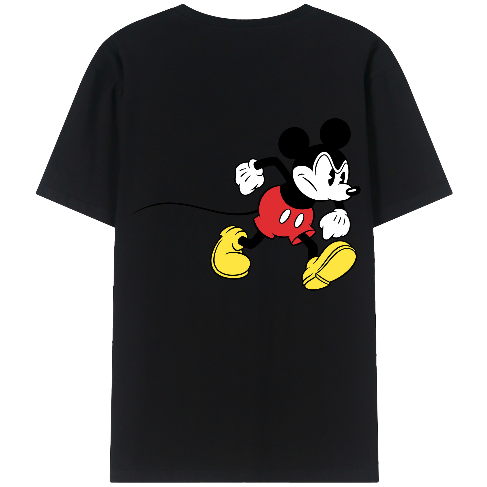 （画像用） ミッキーマウス Mickey Mouse 綿100％半袖Tシャツ（背面プリント）