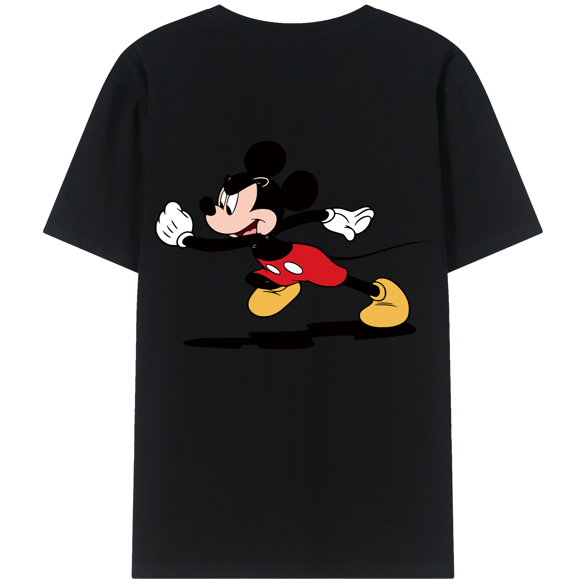 （画像用） ミッキーマウス Mickey Mouse 綿100％半袖Tシャツ（背面プリント）