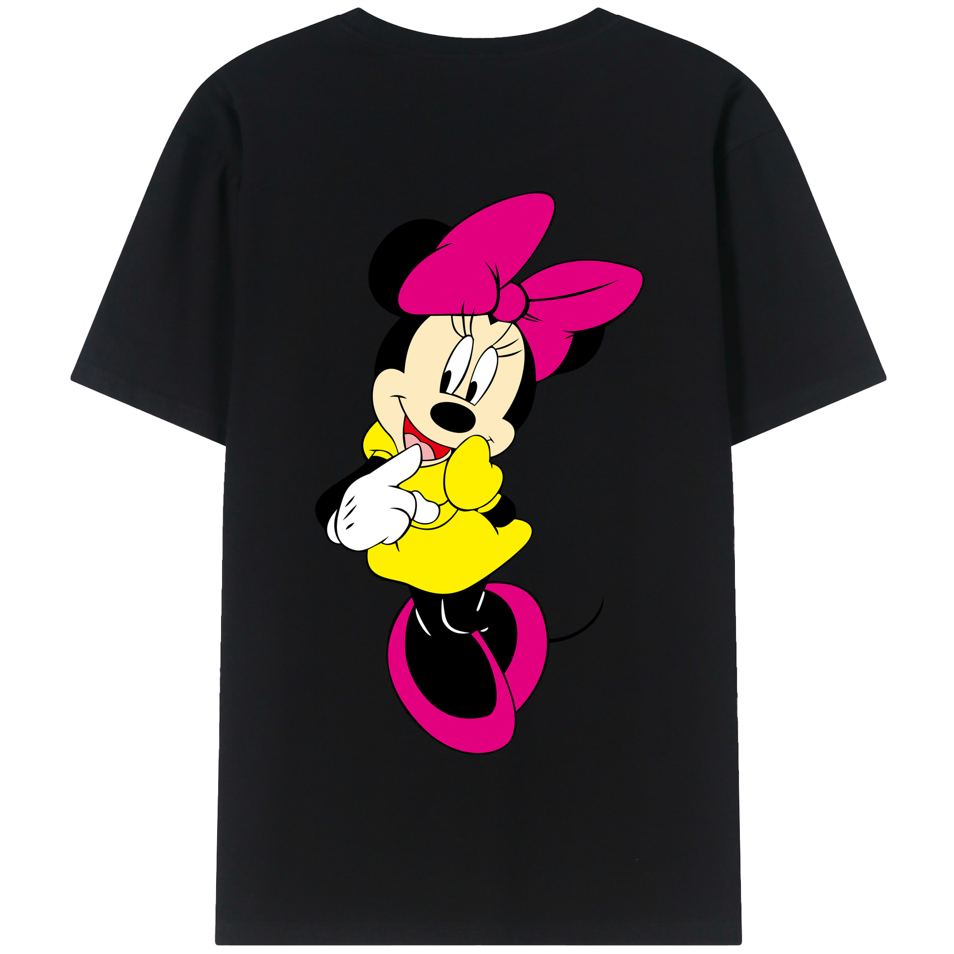 （画像用） ミッキーマウス Mickey Mouse 綿100％半袖Tシャツ（背面プリント）