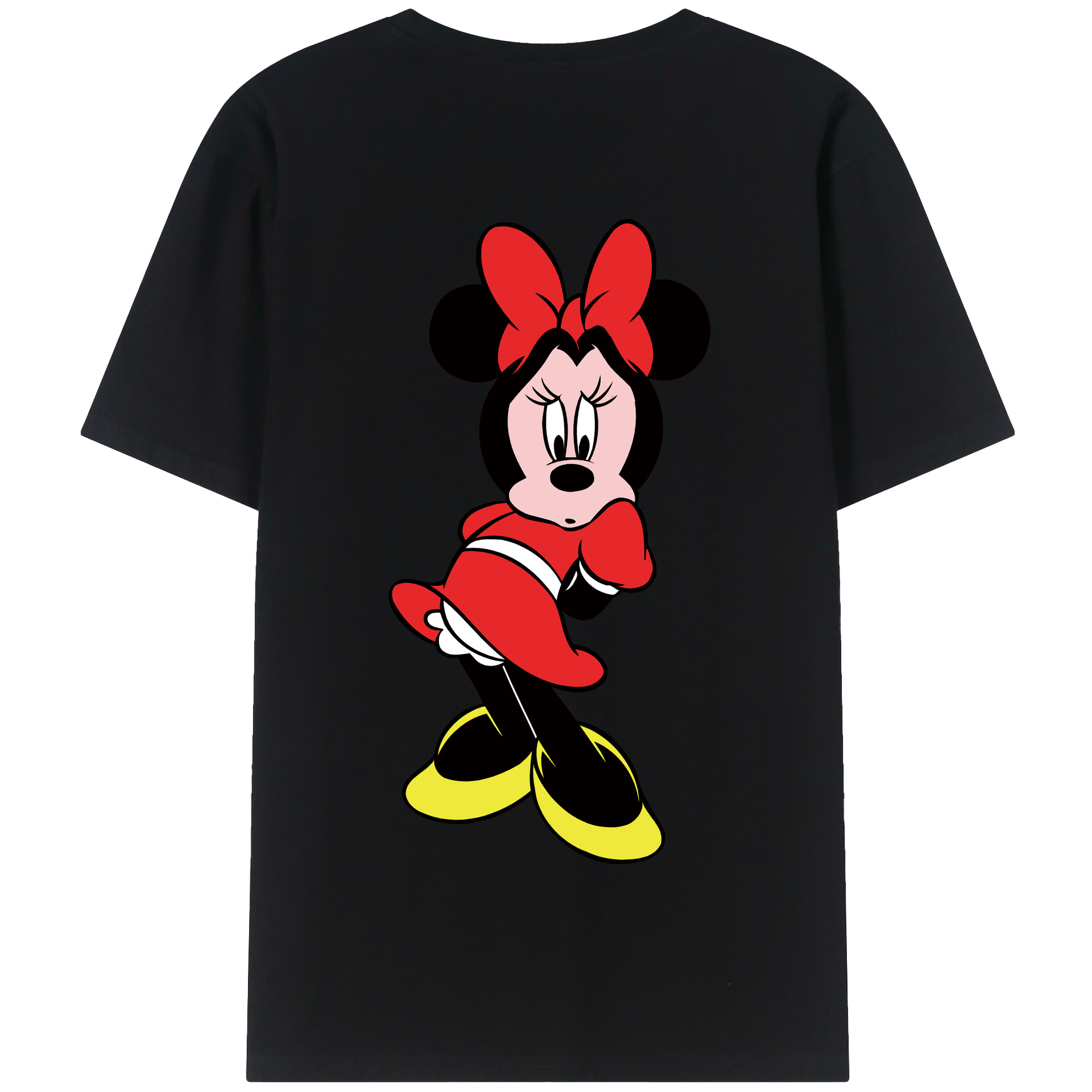 ミッキーマウス Mickey Mouse 綿100％半袖Tシャツ（背面プリント）