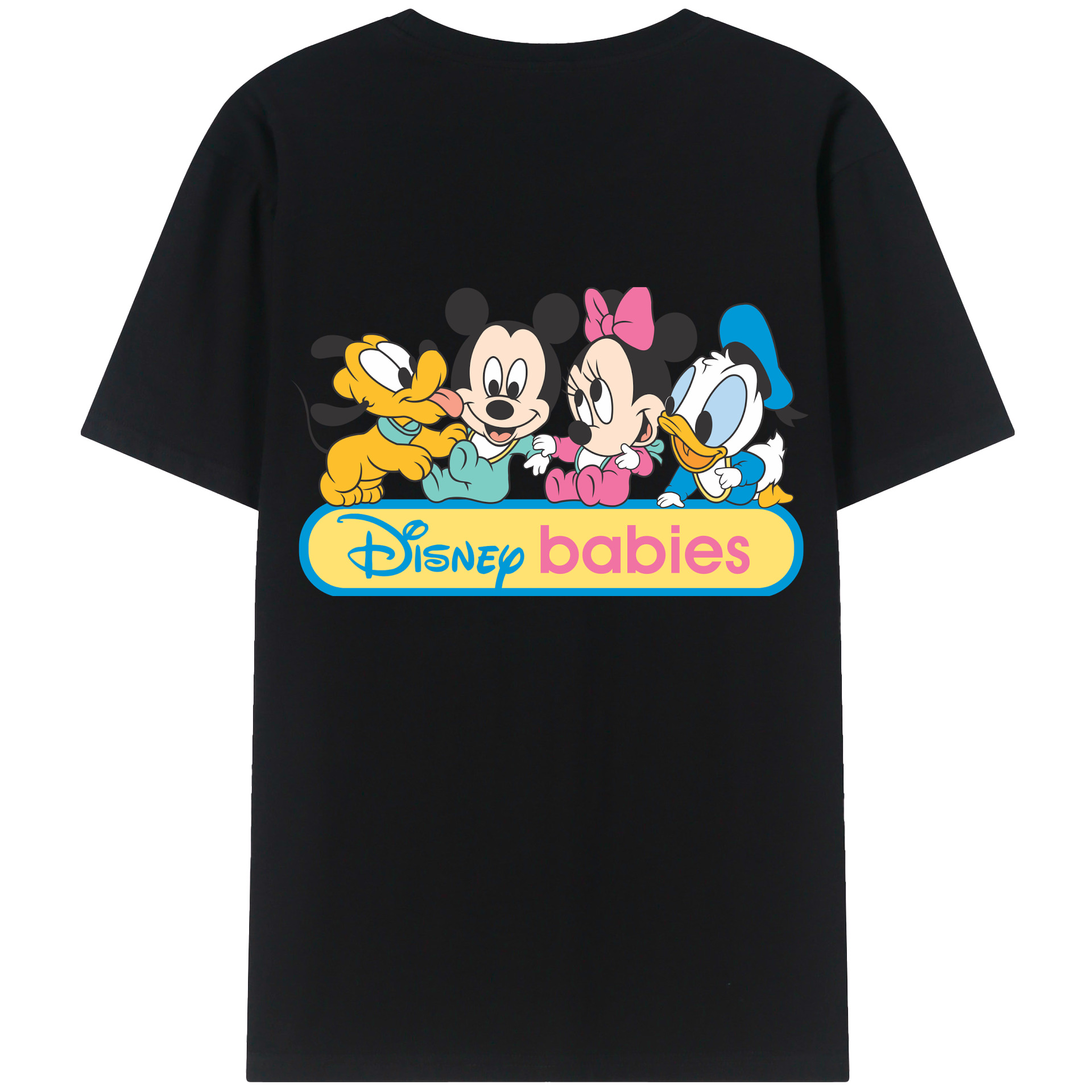 （画像用） ミッキーマウス Mickey Mouse 綿100％半袖Tシャツ（背面プリント）