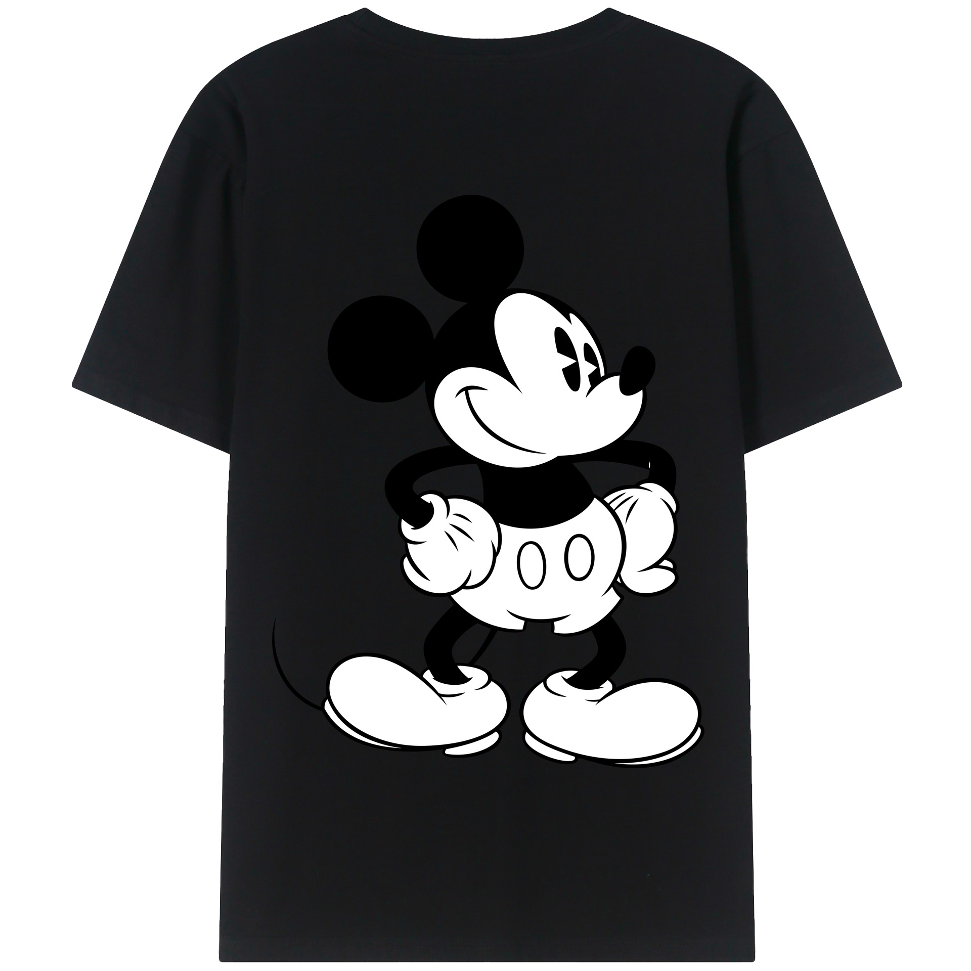（画像用） ミッキーマウス Mickey Mouse 綿100％半袖Tシャツ（背面プリント）