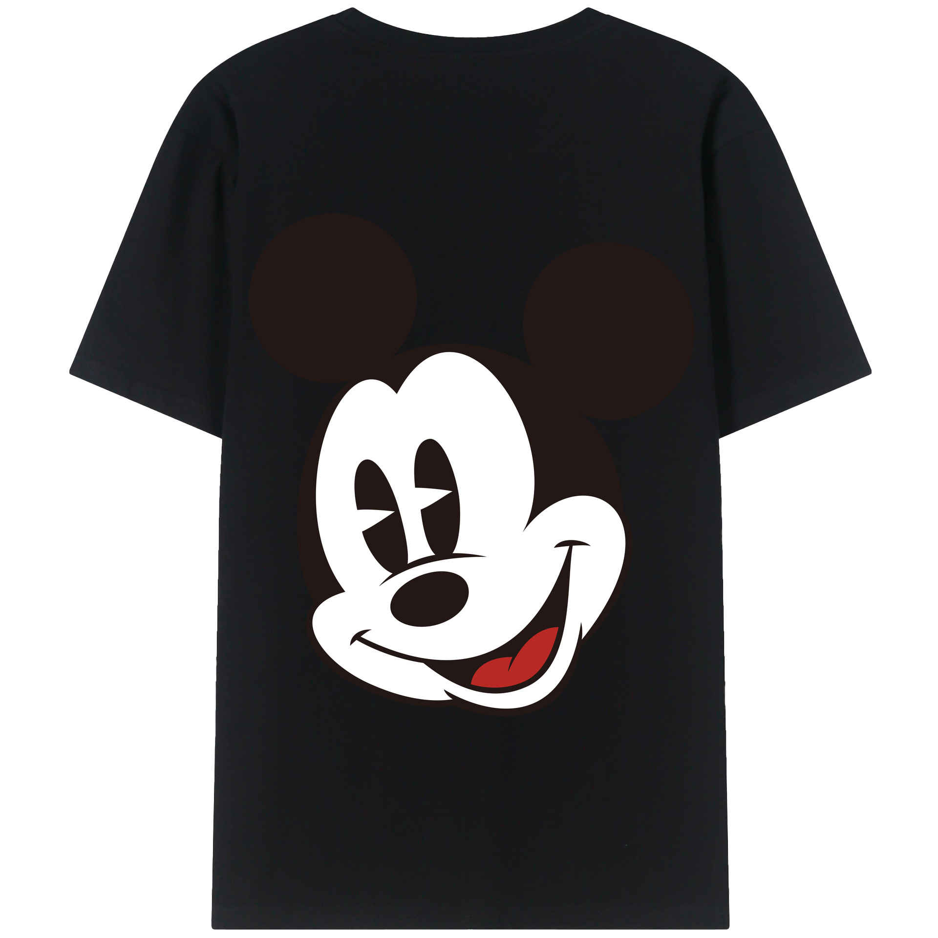 （画像用） ミッキーマウス Mickey Mouse 綿100％半袖Tシャツ（背面プリント）