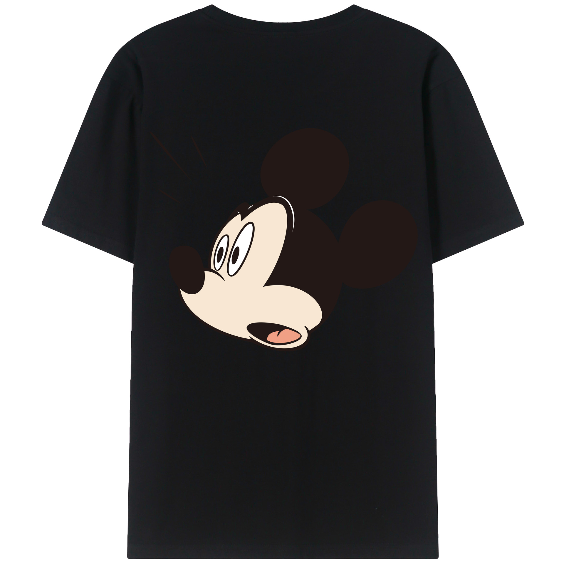 （画像用） ミッキーマウス Mickey Mouse 綿100％半袖Tシャツ（背面プリント）
