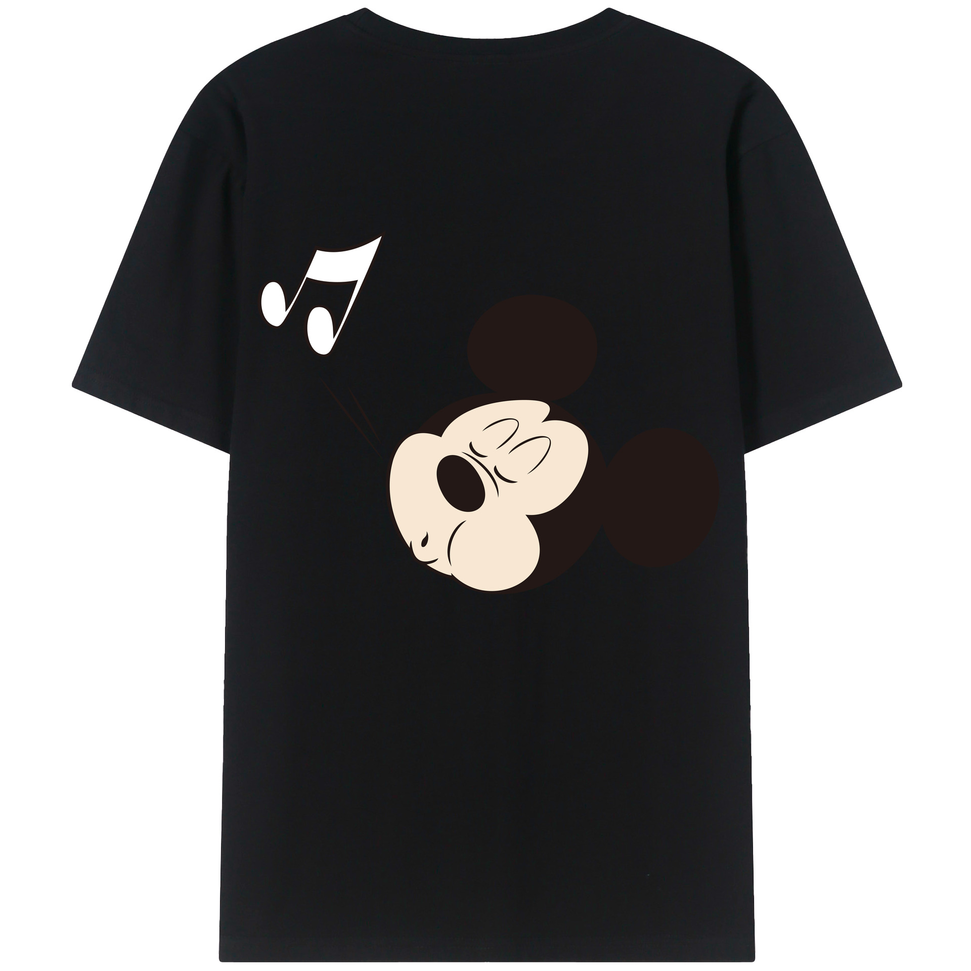 （画像用） ミッキーマウス Mickey Mouse 綿100％半袖Tシャツ（背面プリント）