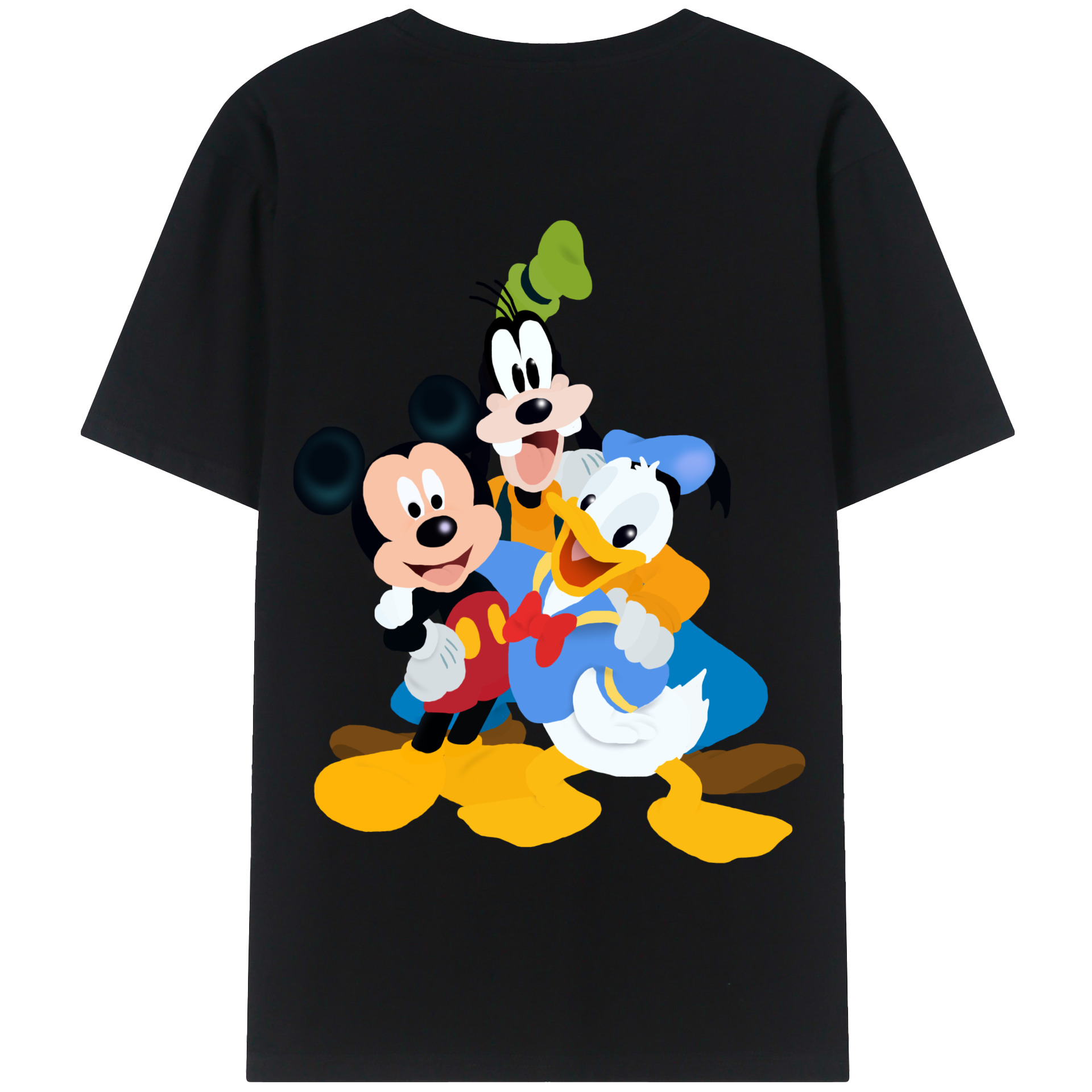 （画像用） ミッキーマウス Mickey Mouse 綿100％半袖Tシャツ（背面プリント）