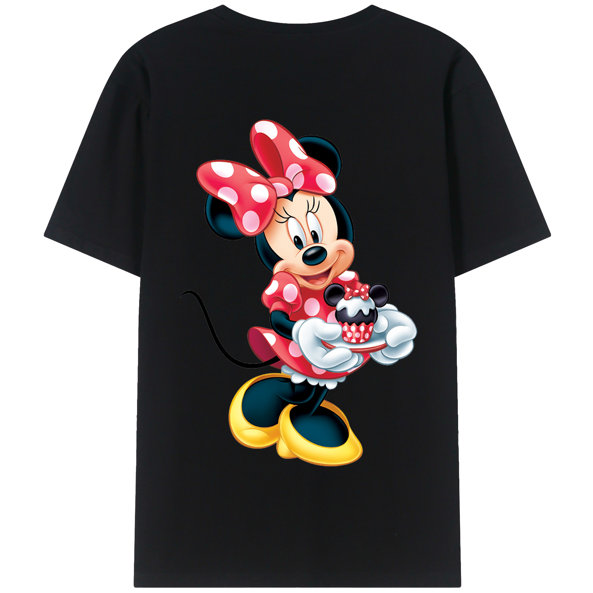 （画像用） ミッキーマウス Mickey Mouse 綿100％半袖Tシャツ（背面プリント）