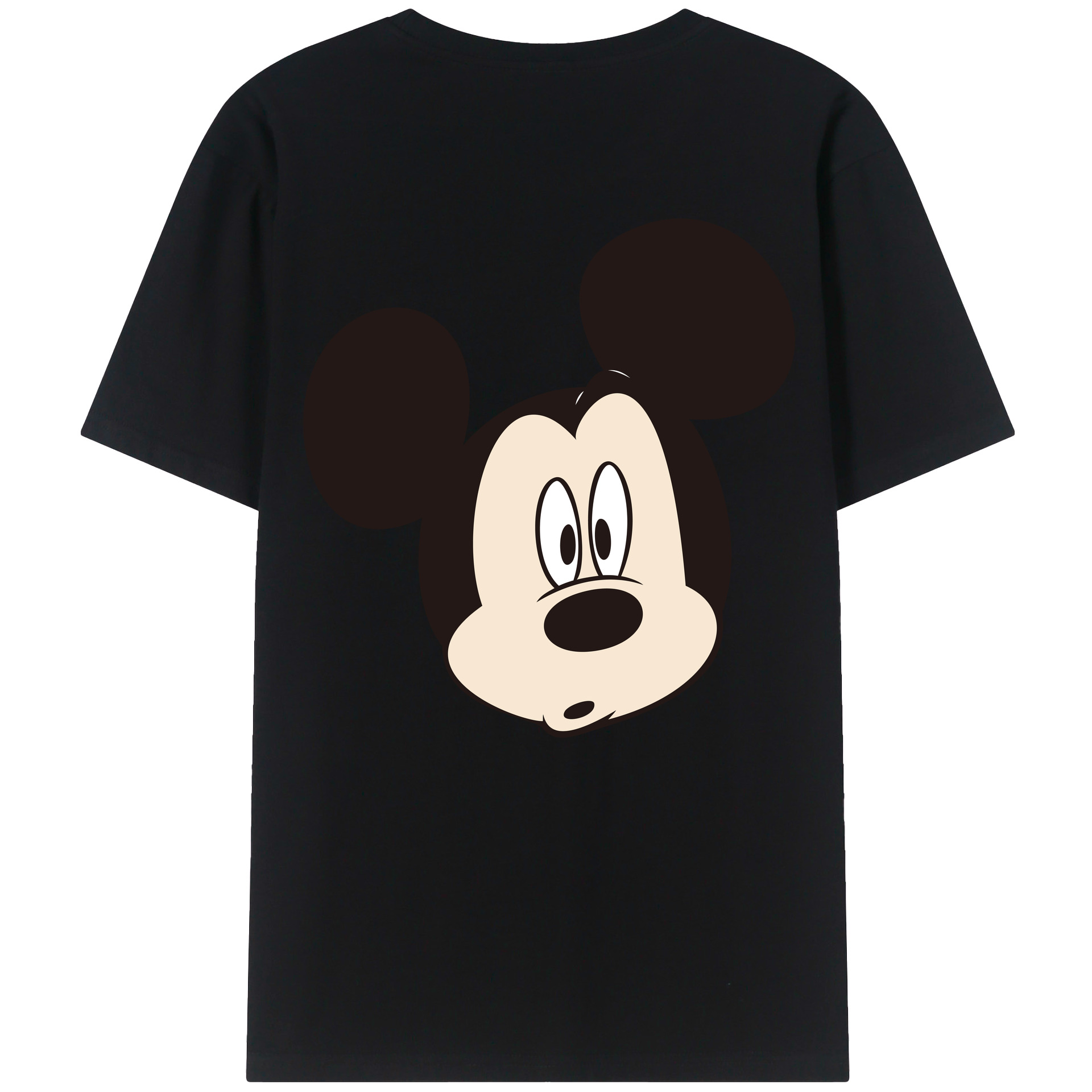 （画像用） ミッキーマウス Mickey Mouse 綿100％半袖Tシャツ（背面プリント）