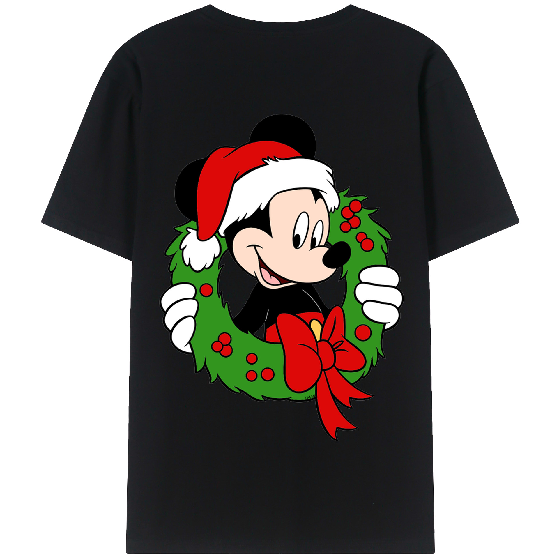 （画像用） ミッキーマウス Mickey Mouse 綿100％半袖Tシャツ（背面プリント）