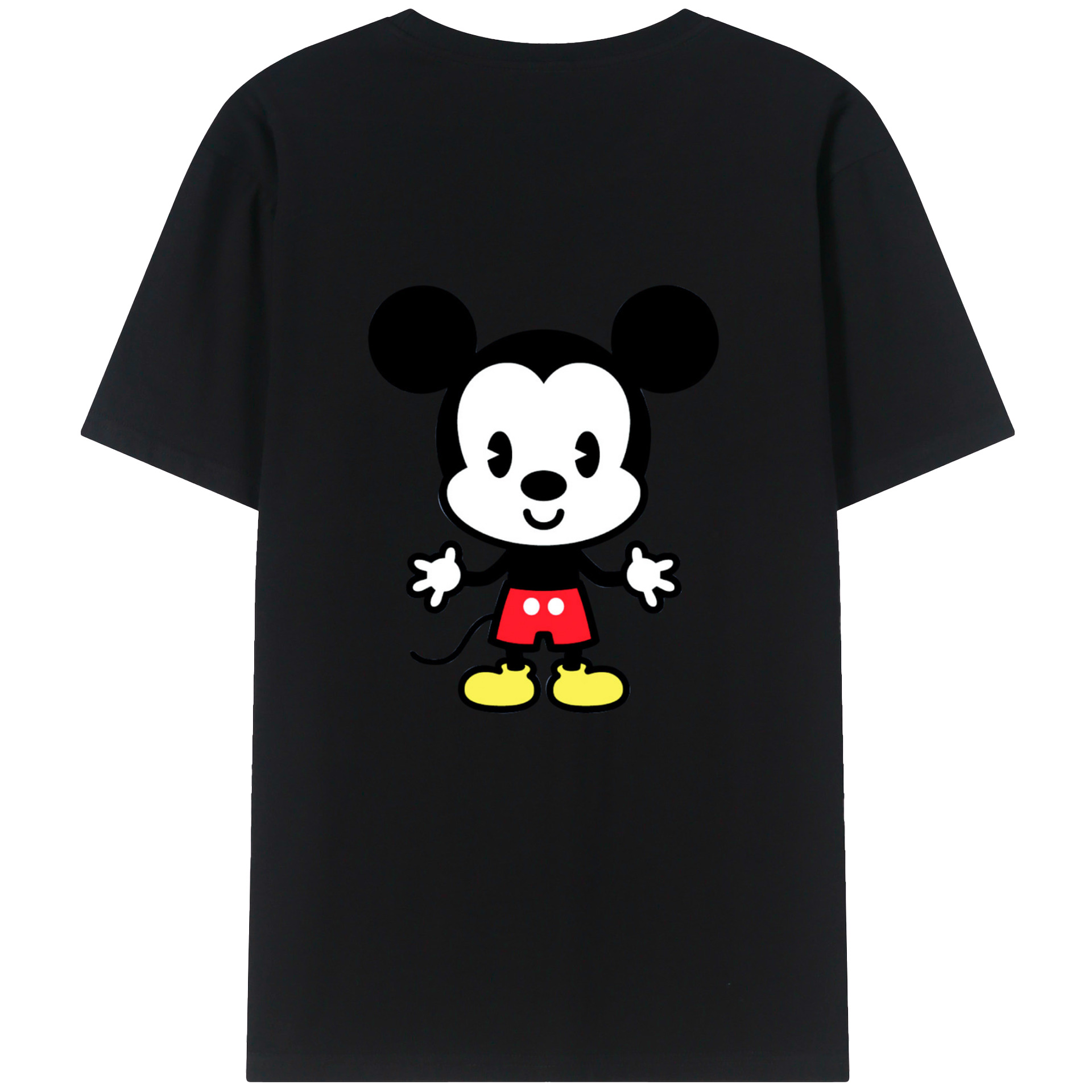 （画像用） ミッキーマウス Mickey Mouse 綿100％半袖Tシャツ（背面プリント）