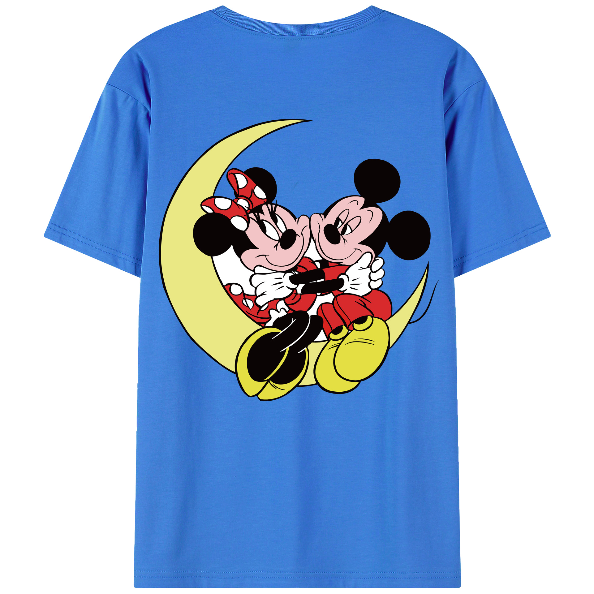 （画像用） ミッキーマウス Mickey Mouse 綿100％半袖Tシャツ（背面プリント）