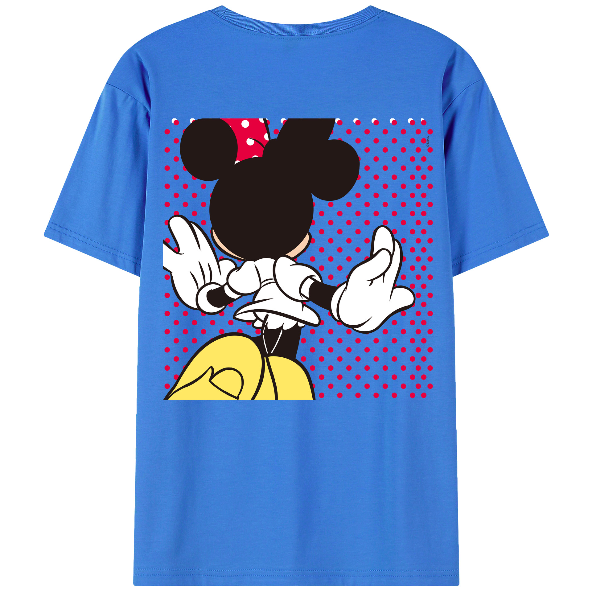 （画像用） ミッキーマウス Mickey Mouse 綿100％半袖Tシャツ（背面プリント）