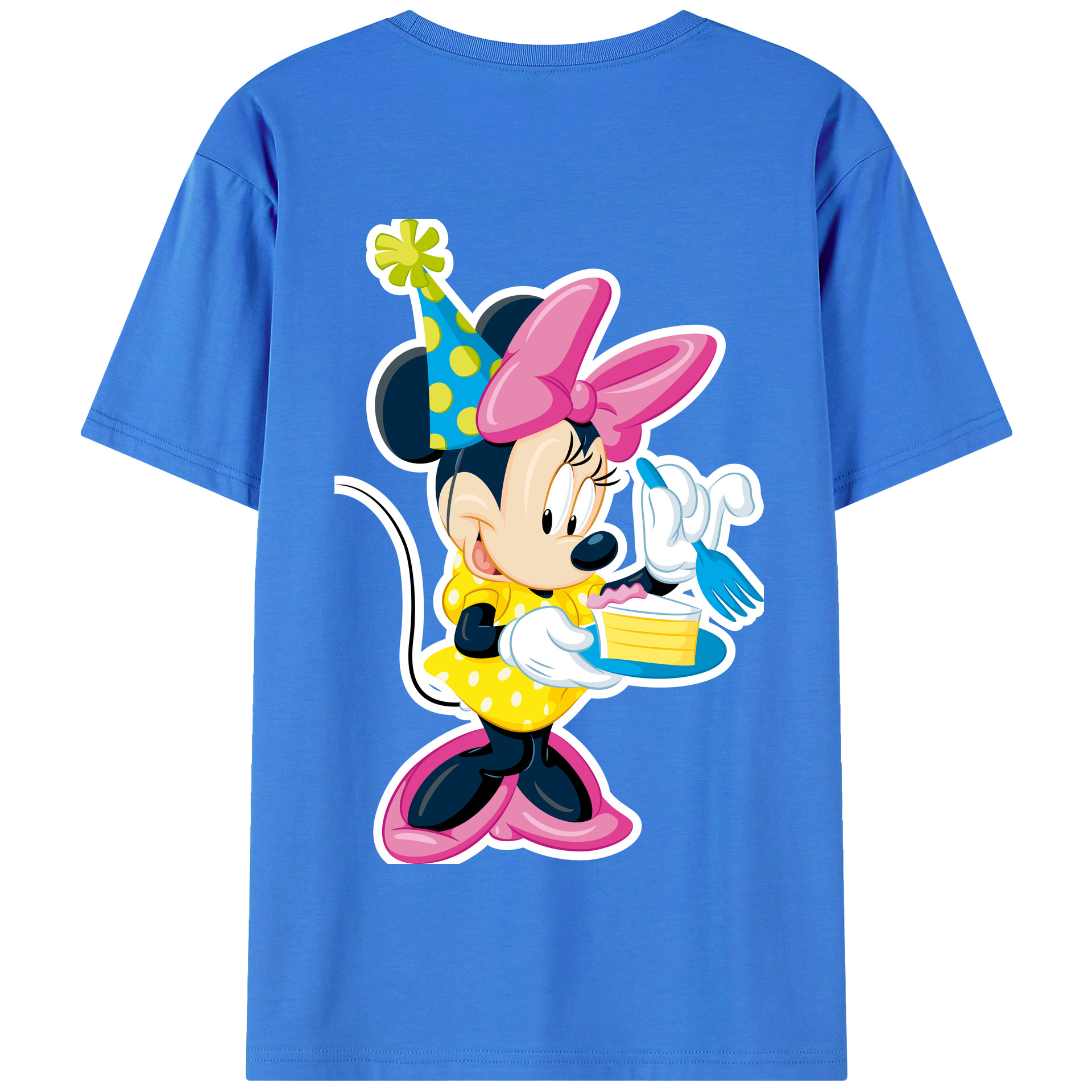 （画像用） ミッキーマウス Mickey Mouse 綿100％半袖Tシャツ（背面プリント）