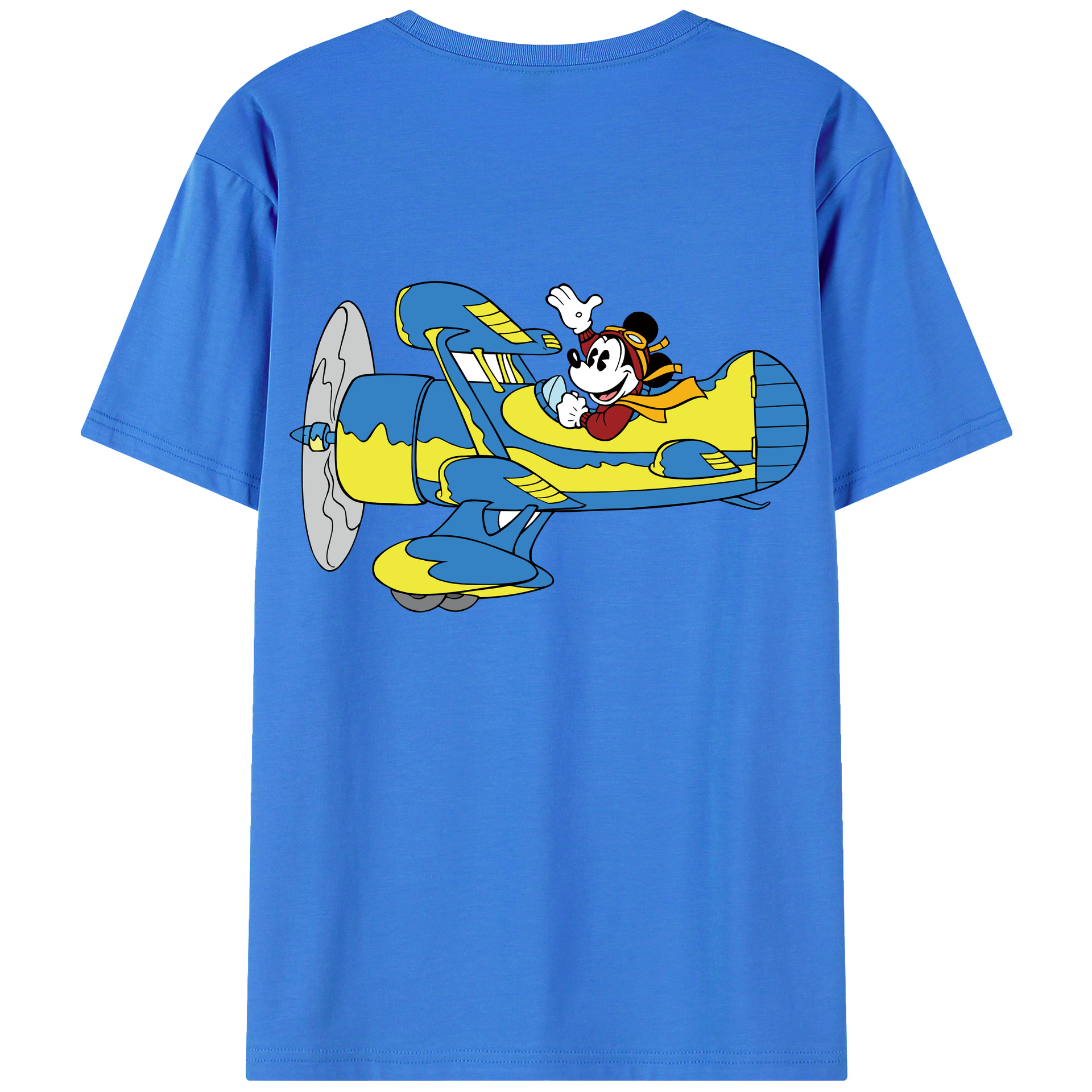 （画像用） ミッキーマウス Mickey Mouse 綿100％半袖Tシャツ（背面プリント）