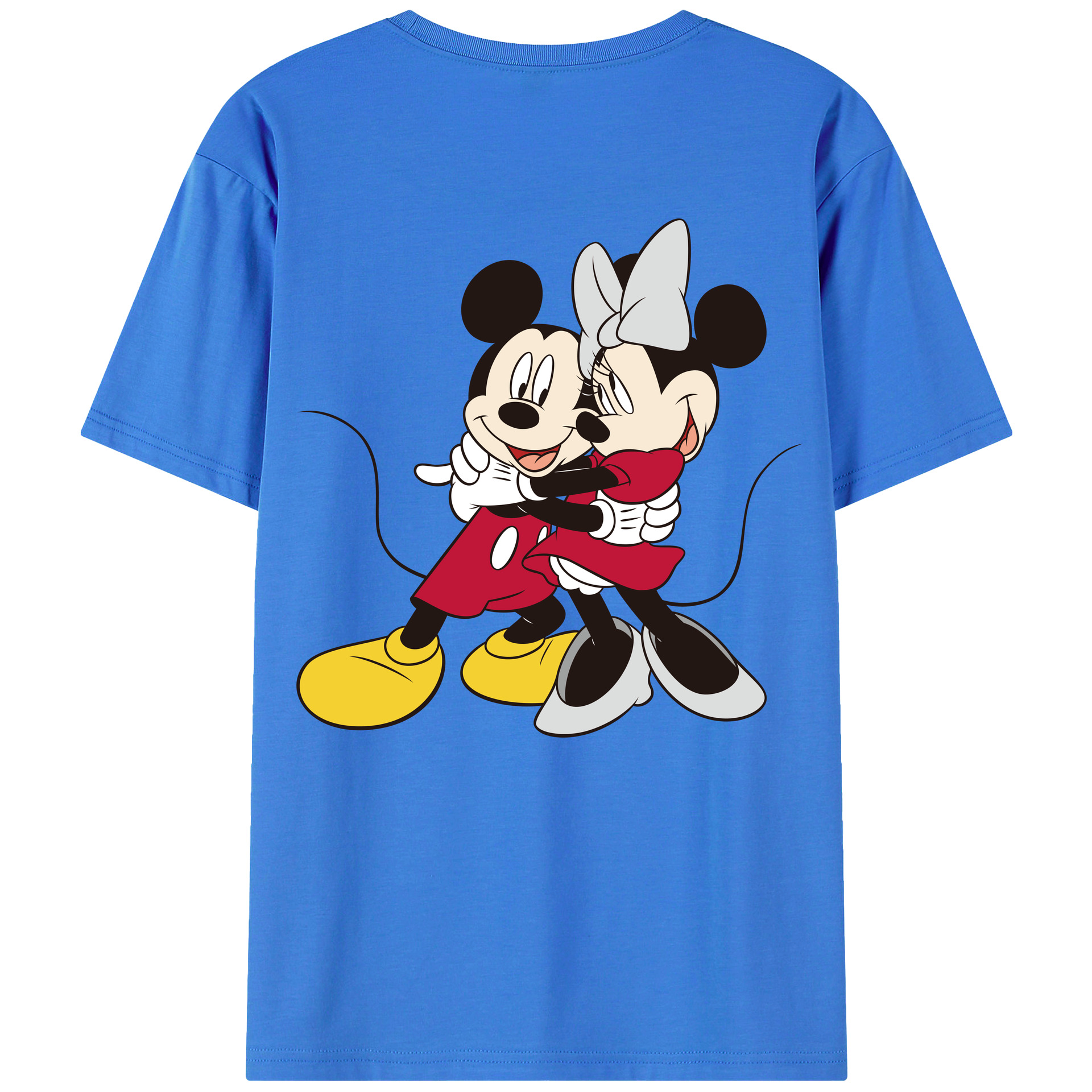 （画像用） ミッキーマウス Mickey Mouse 綿100％半袖Tシャツ（背面プリント）