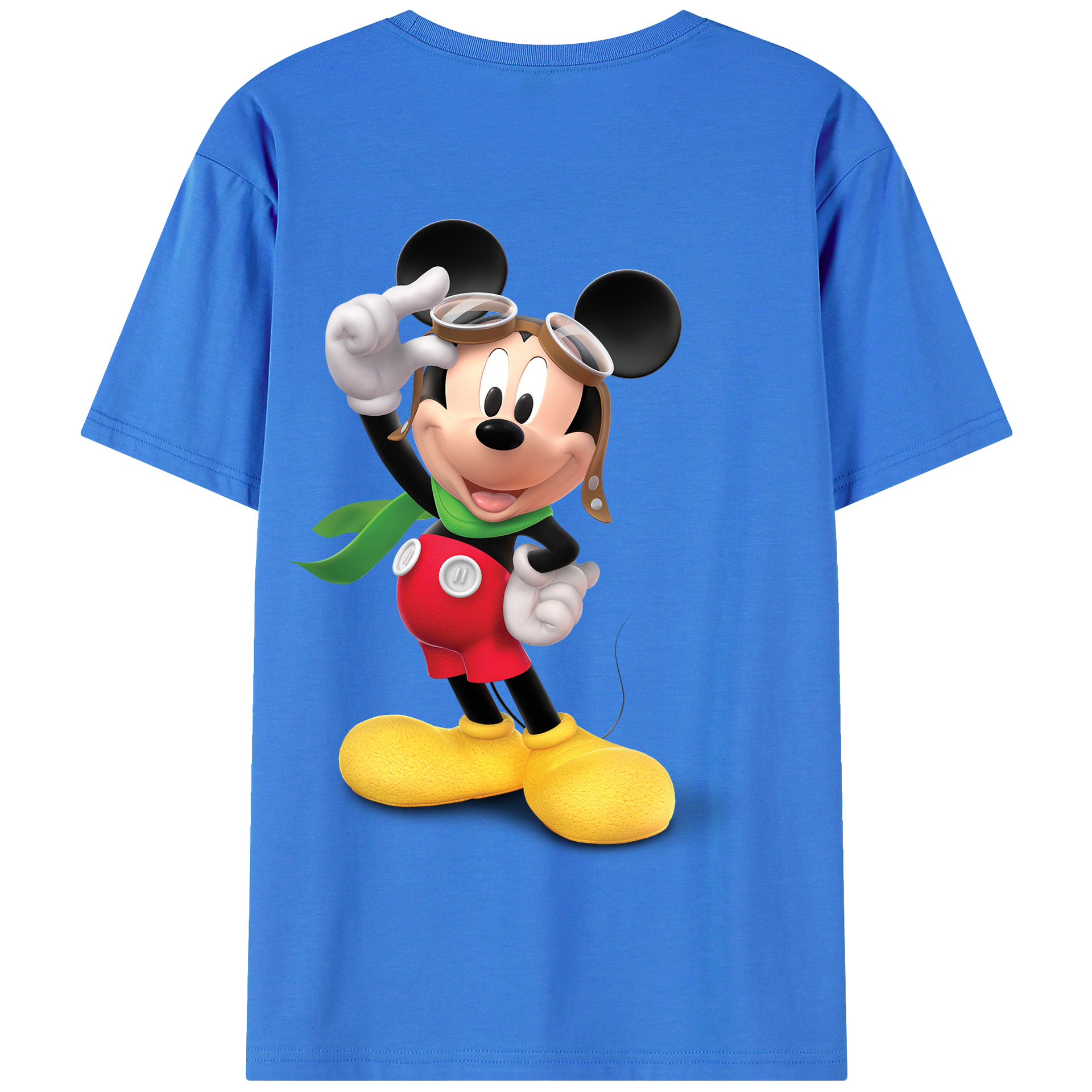 （画像用） ミッキーマウス Mickey Mouse 綿100％半袖Tシャツ（背面プリント）