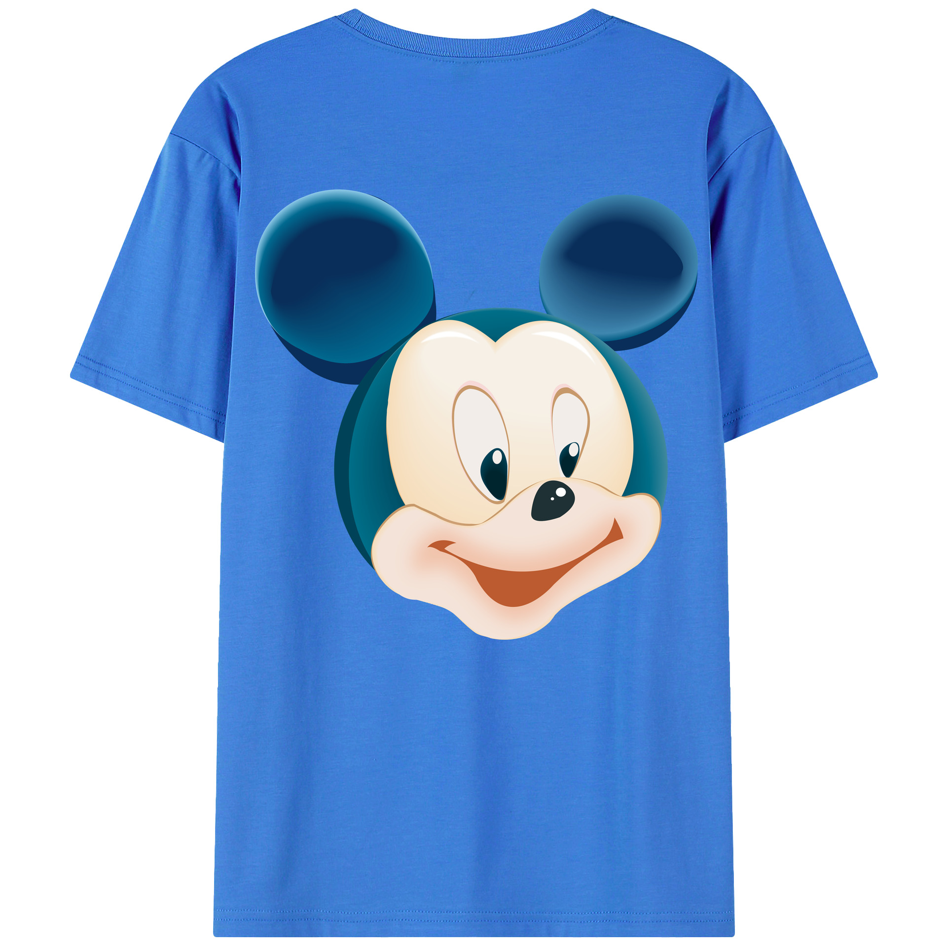 （画像用） ミッキーマウス Mickey Mouse 綿100％半袖Tシャツ（背面プリント）