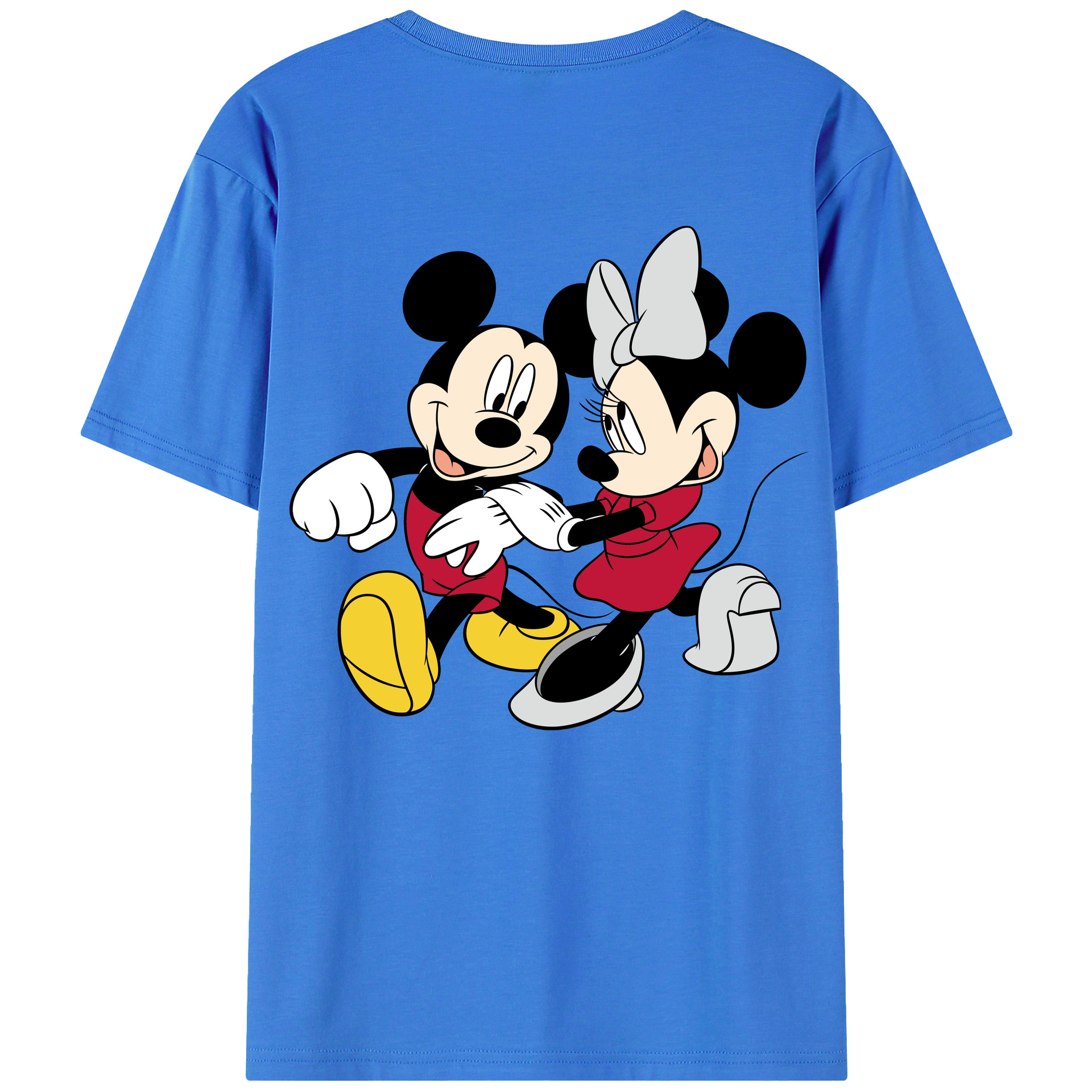 （画像用） ミッキーマウス Mickey Mouse 綿100％半袖Tシャツ（背面プリント）