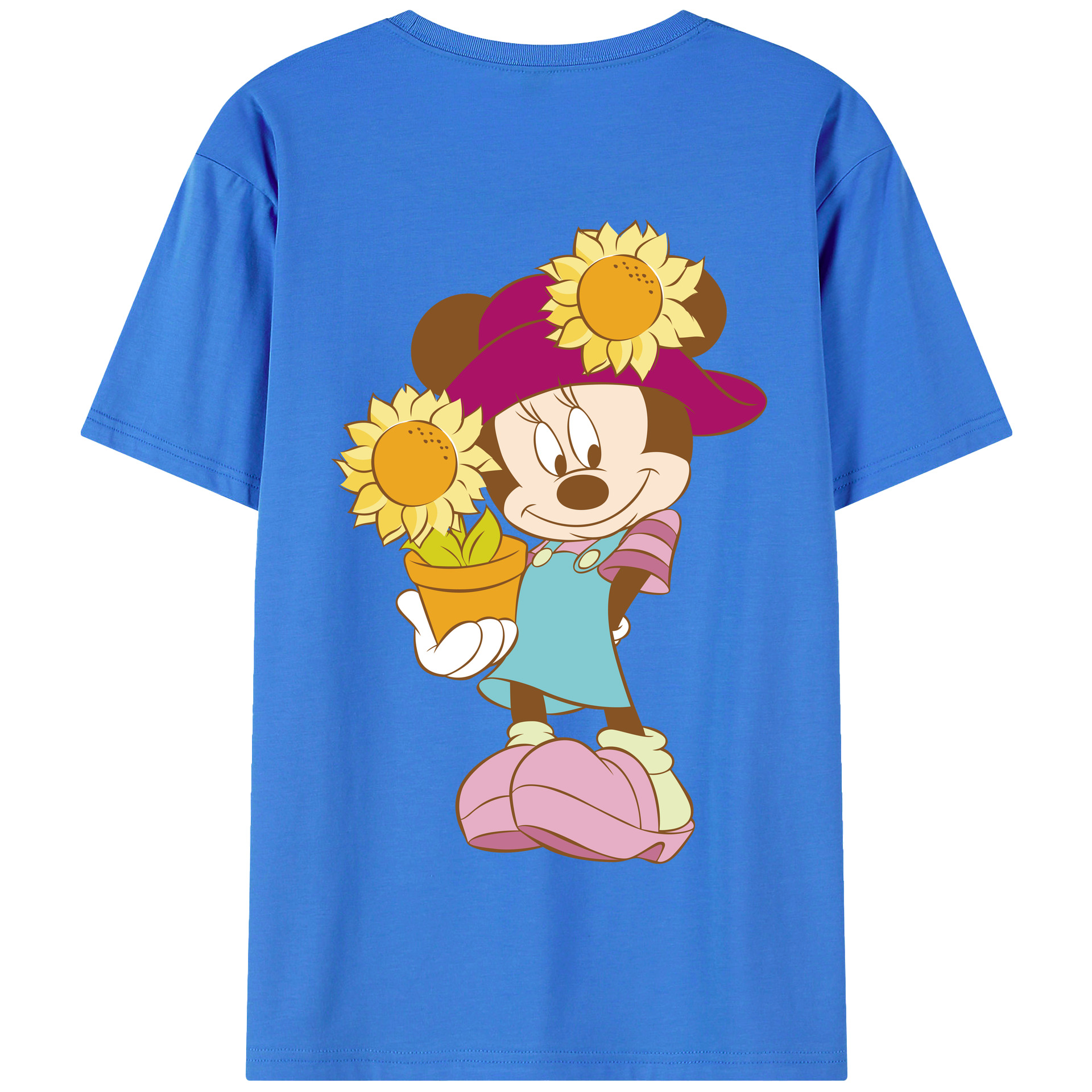 （画像用） ミッキーマウス Mickey Mouse 綿100％半袖Tシャツ（背面プリント）