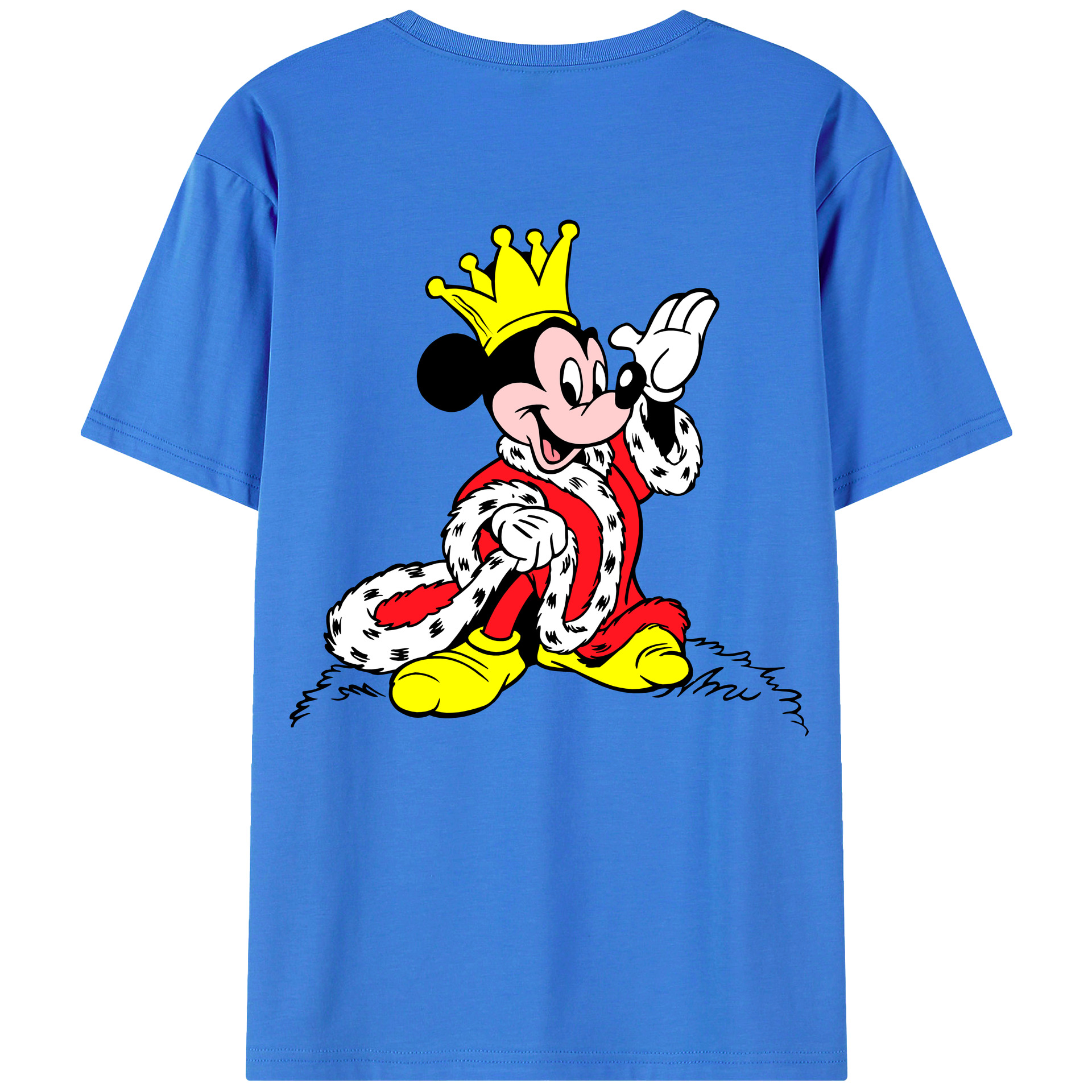 （画像用） ミッキーマウス Mickey Mouse 綿100％半袖Tシャツ（背面プリント）