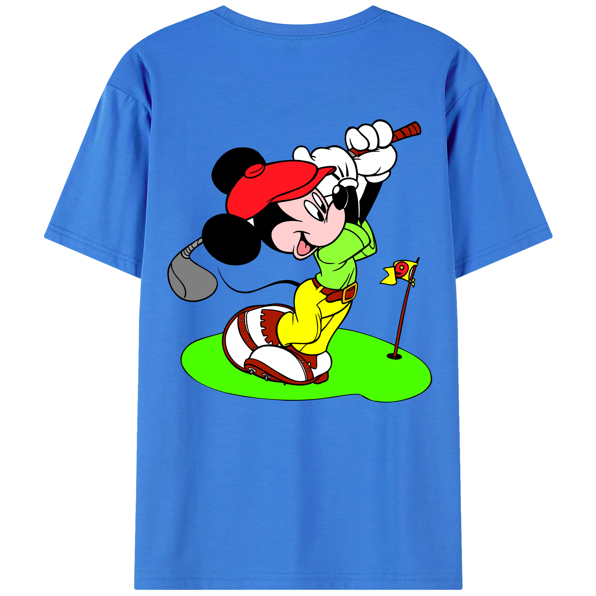 （画像用） ミッキーマウス Mickey Mouse 綿100％半袖Tシャツ（背面プリント）