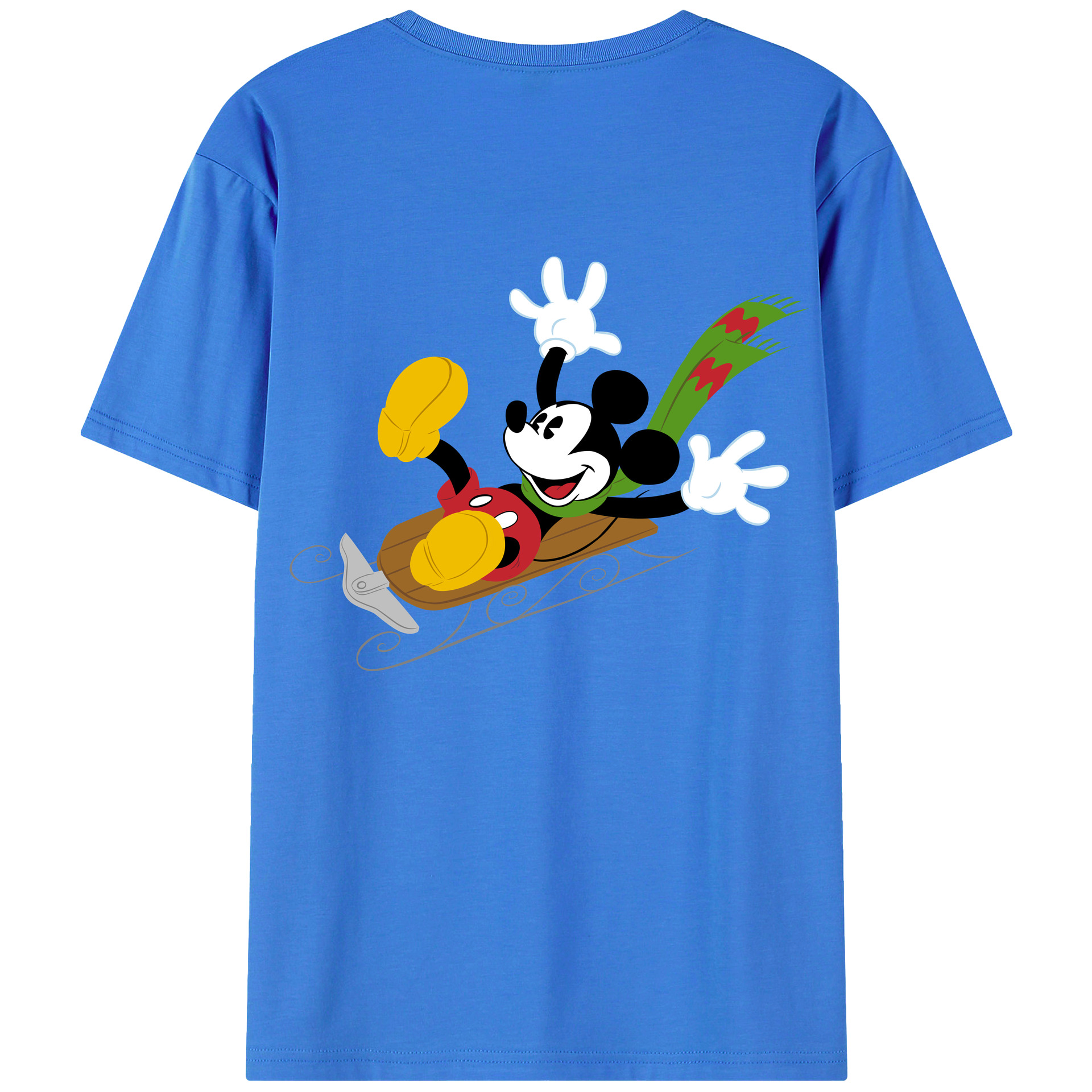 （画像用） ミッキーマウス Mickey Mouse 綿100％半袖Tシャツ（背面プリント）