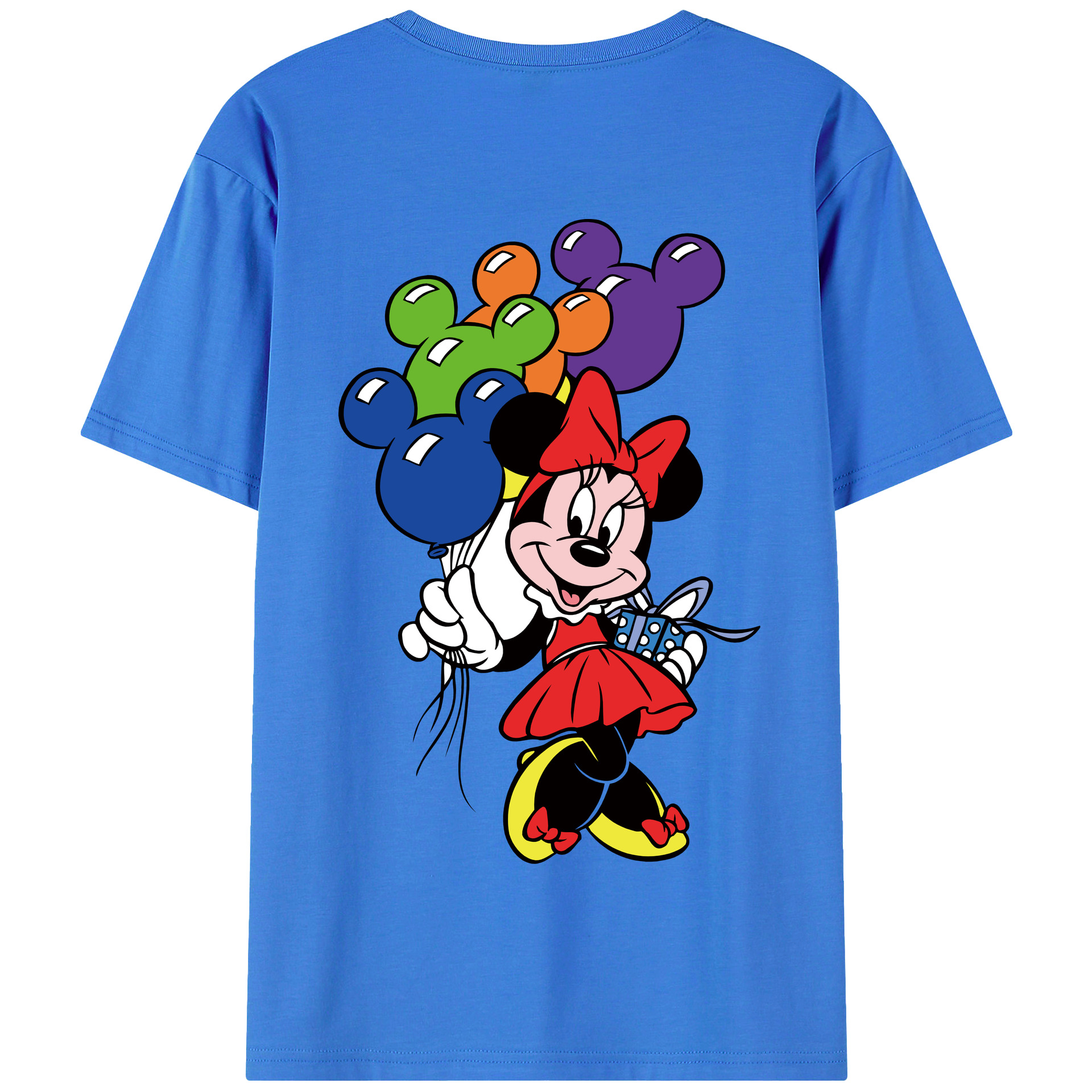 （画像用） ミッキーマウス Mickey Mouse 綿100％半袖Tシャツ（背面プリント）
