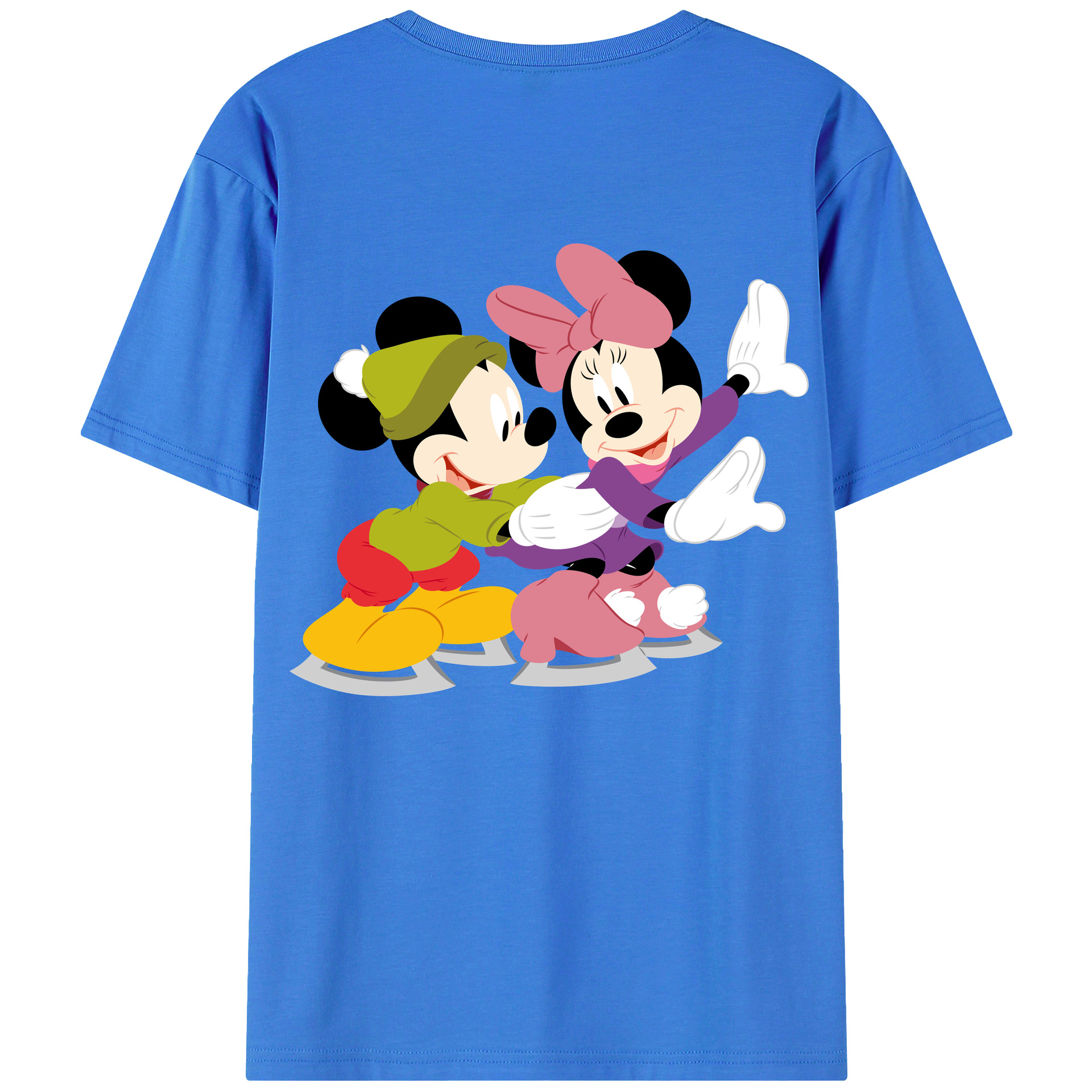 （画像用） ミッキーマウス Mickey Mouse 綿100％半袖Tシャツ（背面プリント）