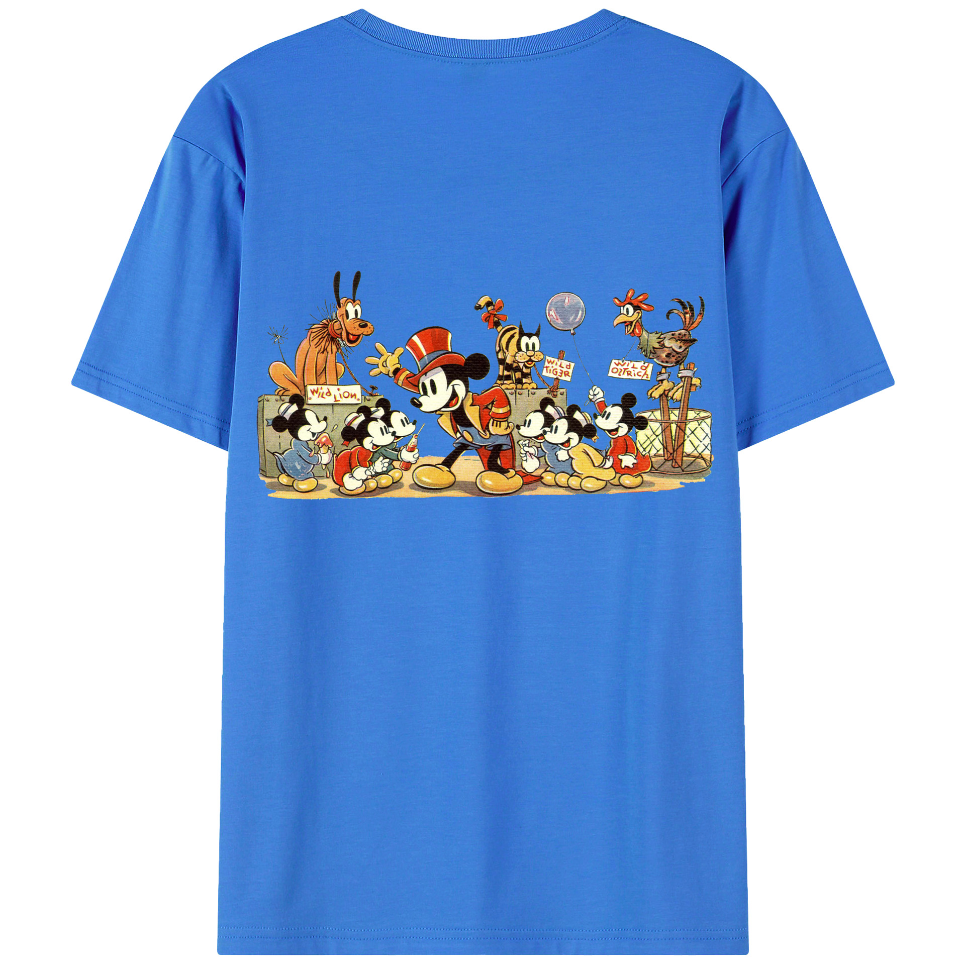 （画像用） ミッキーマウス Mickey Mouse 綿100％半袖Tシャツ（背面プリント）