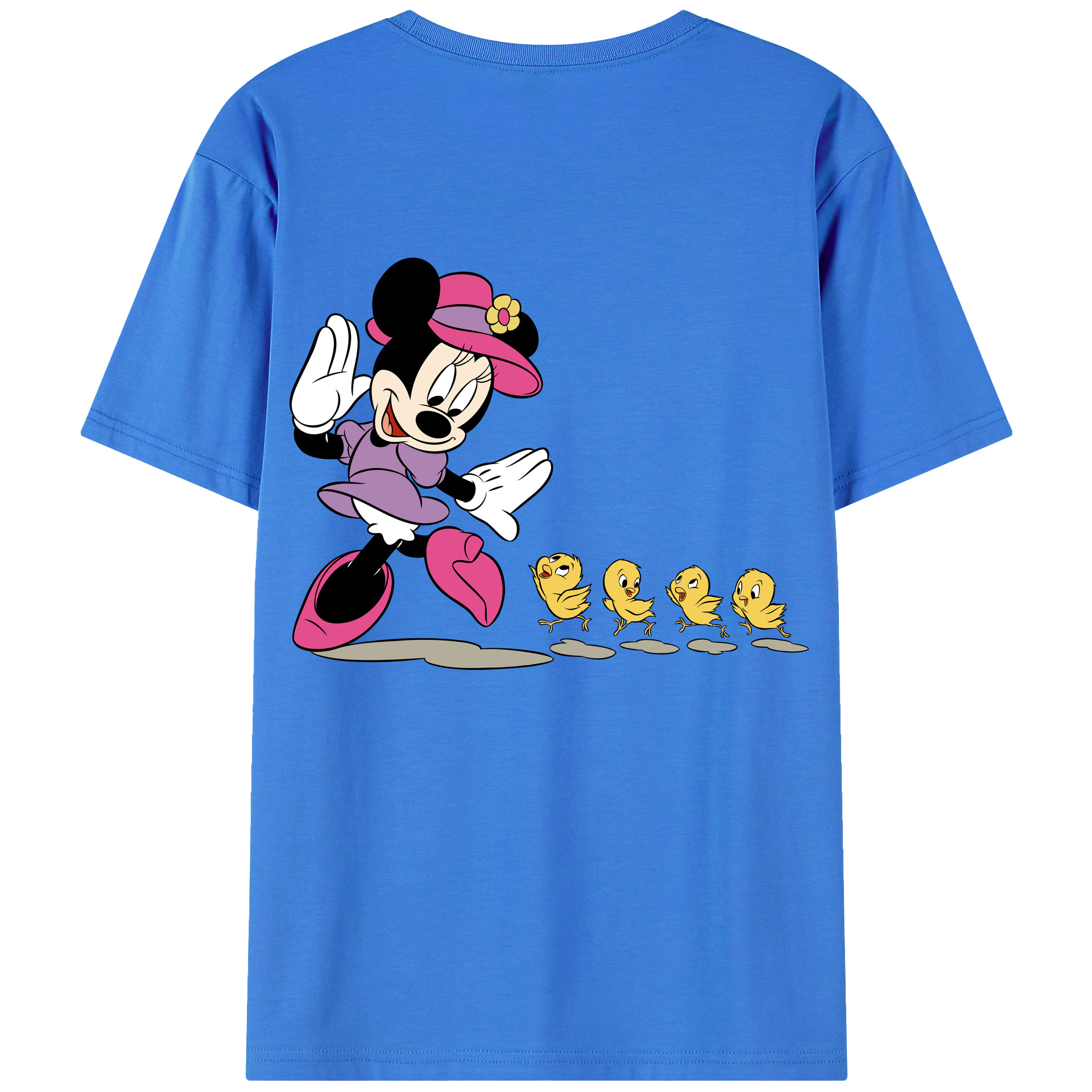 （画像用） ミッキーマウス Mickey Mouse 綿100％半袖Tシャツ（背面プリント）
