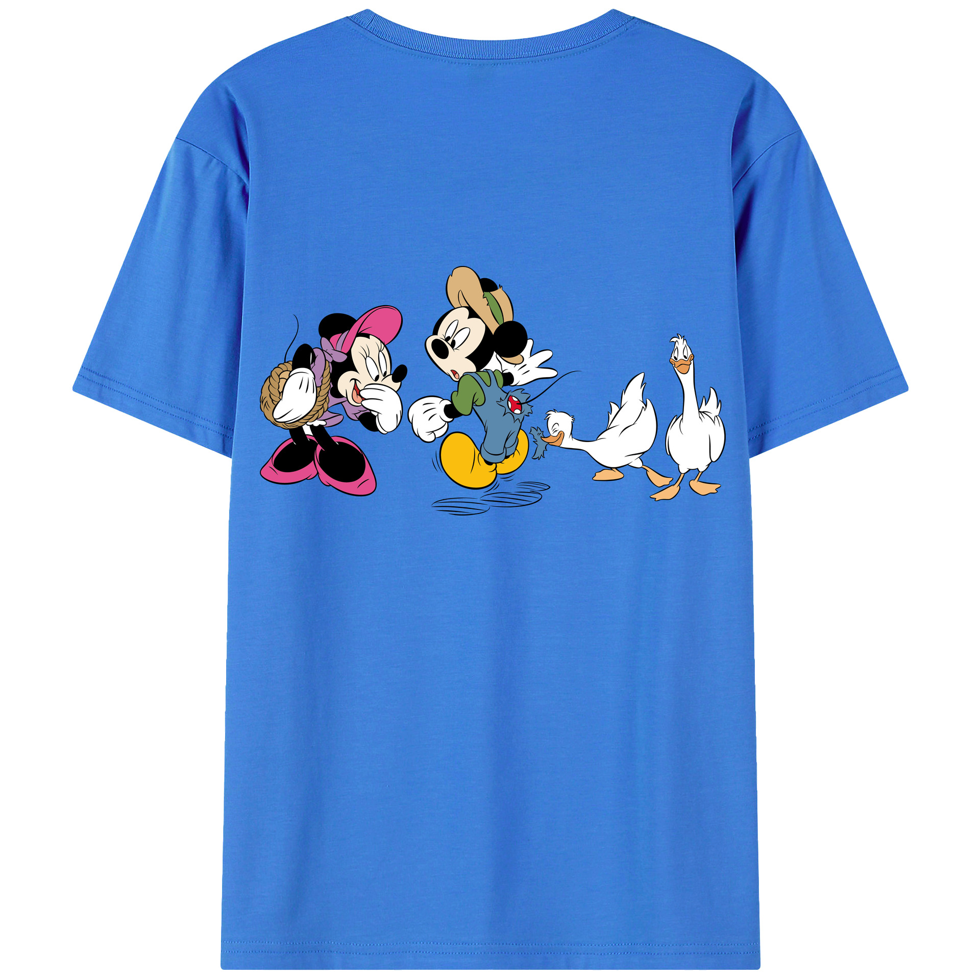 （画像用） ミッキーマウス Mickey Mouse 綿100％半袖Tシャツ（背面プリント）