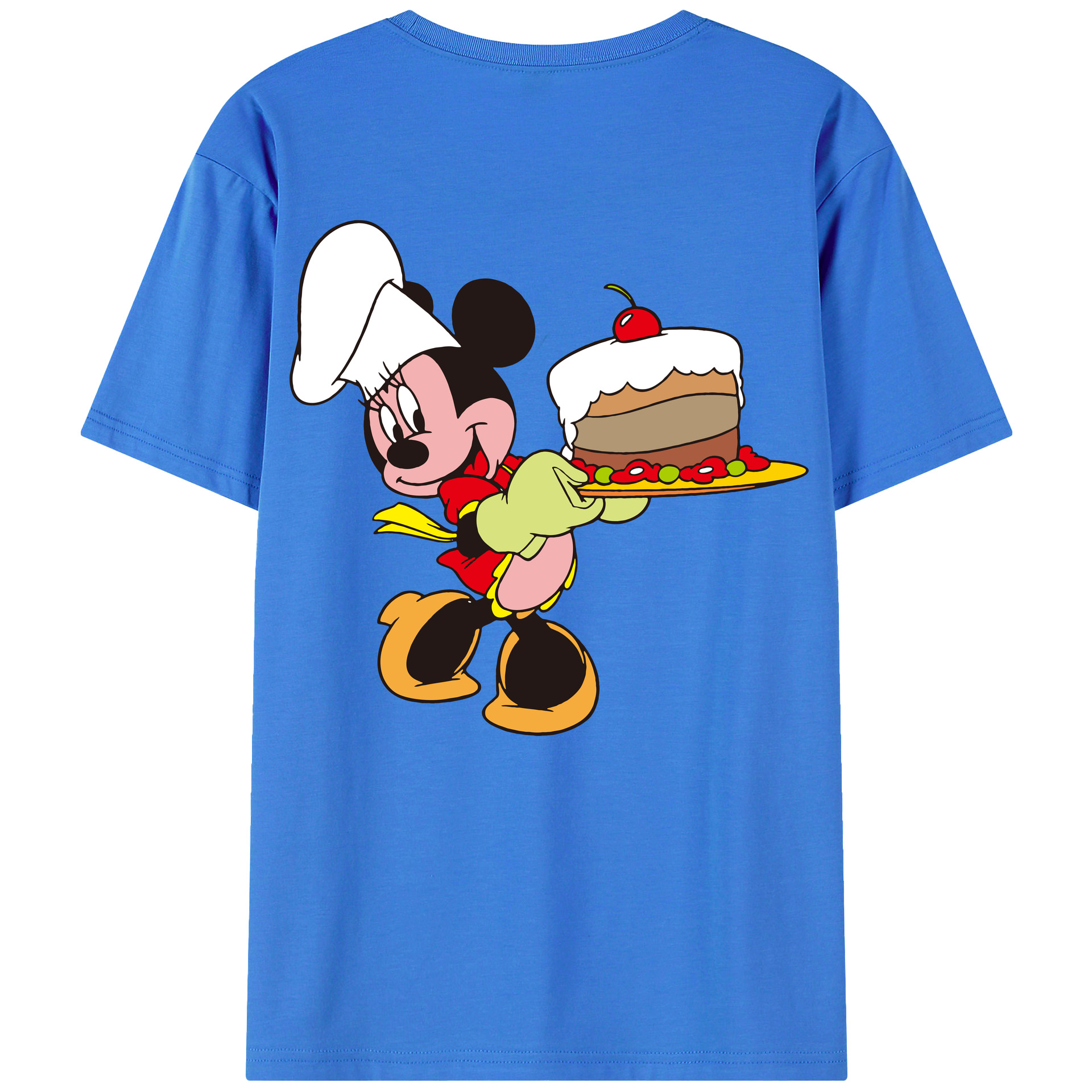 （画像用） ミッキーマウス Mickey Mouse 綿100％半袖Tシャツ（背面プリント）