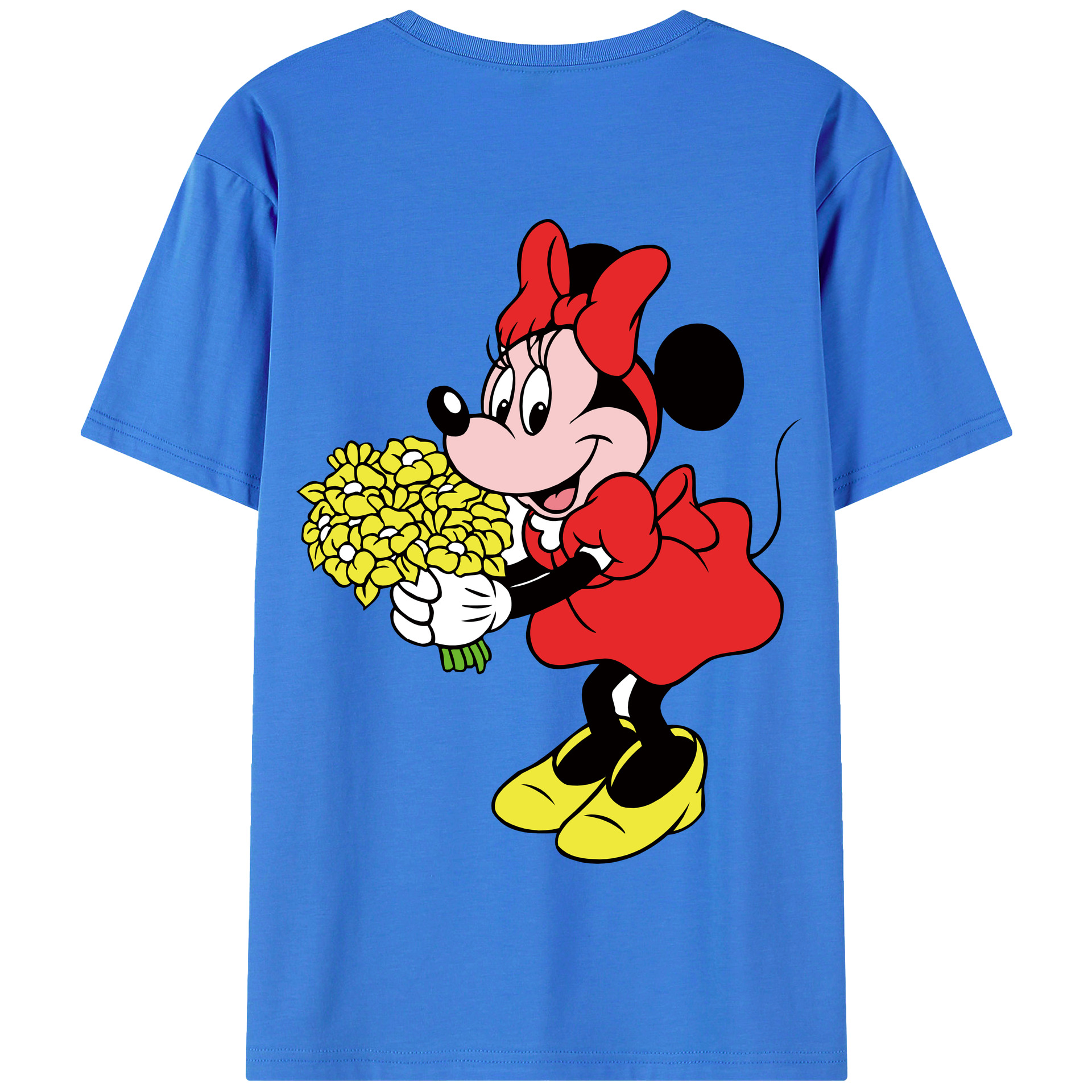 （画像用） ミッキーマウス Mickey Mouse 綿100％半袖Tシャツ（背面プリント）