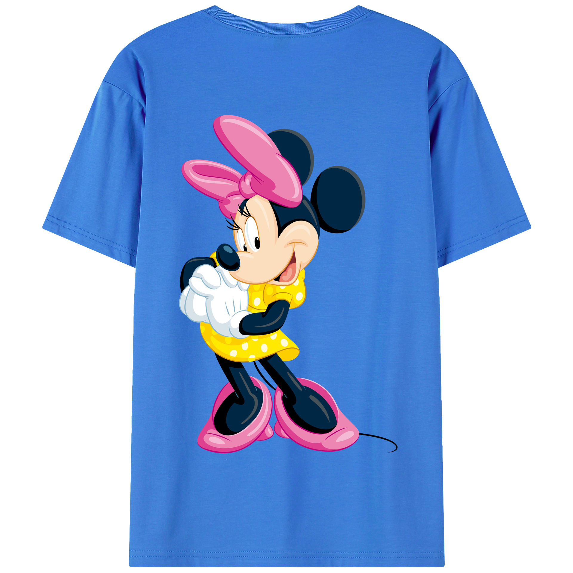 （画像用） ミッキーマウス Mickey Mouse 綿100％半袖Tシャツ（背面プリント）