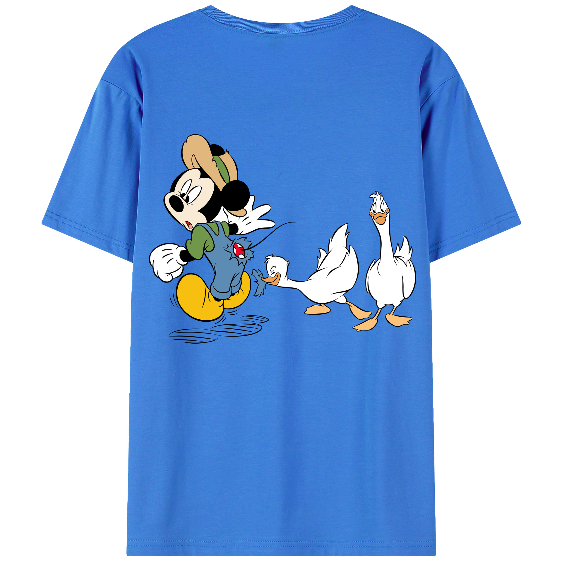 （画像用） ミッキーマウス Mickey Mouse 綿100％半袖Tシャツ（背面プリント）