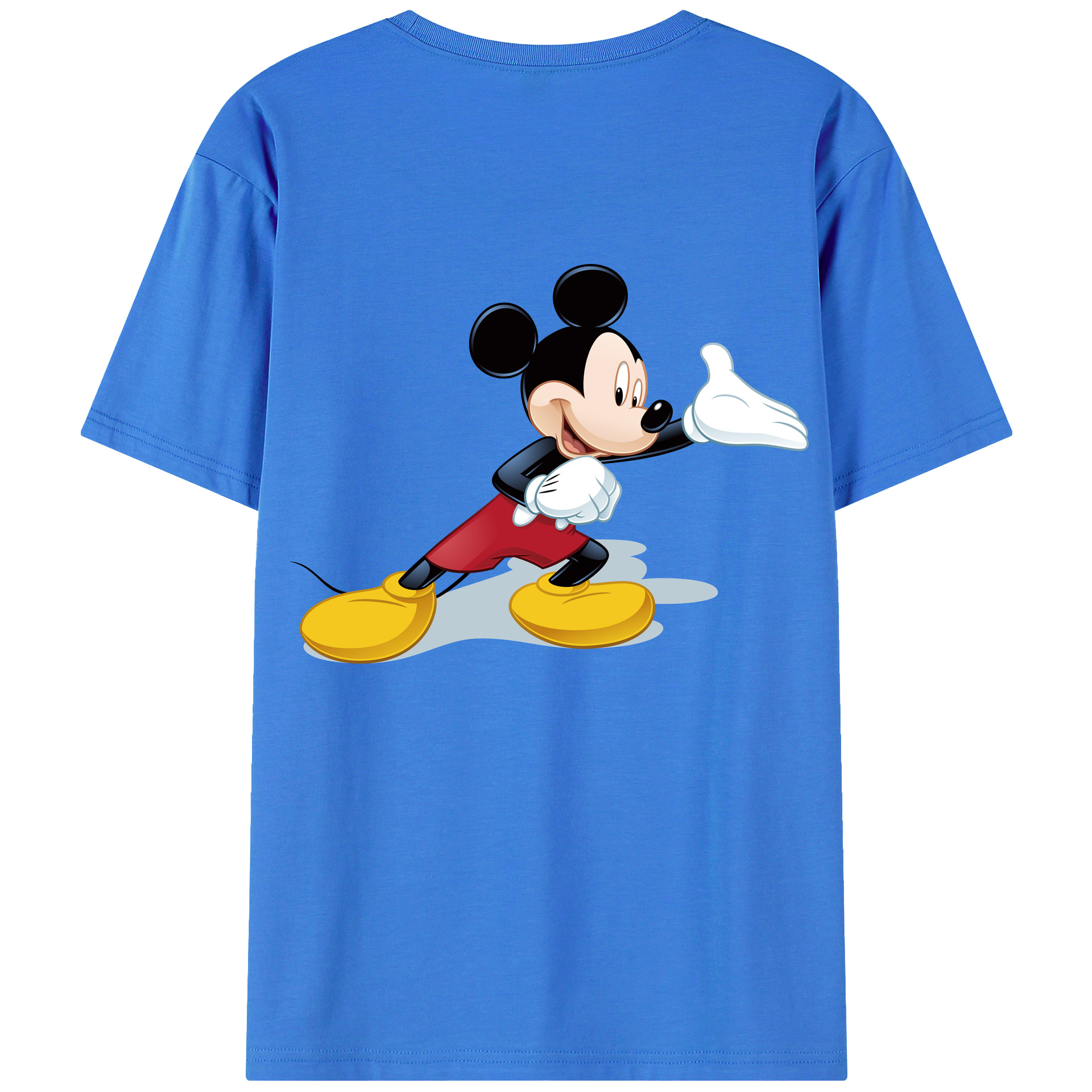 （画像用） ミッキーマウス Mickey Mouse 綿100％半袖Tシャツ（背面プリント）