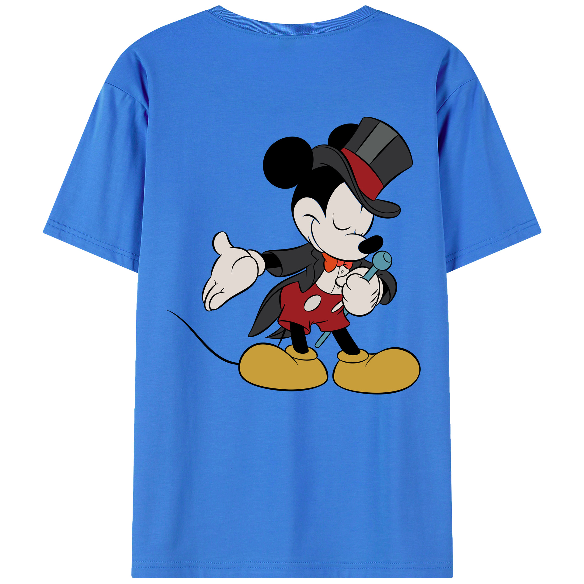 （画像用） ミッキーマウス Mickey Mouse 綿100％半袖Tシャツ（背面プリント）