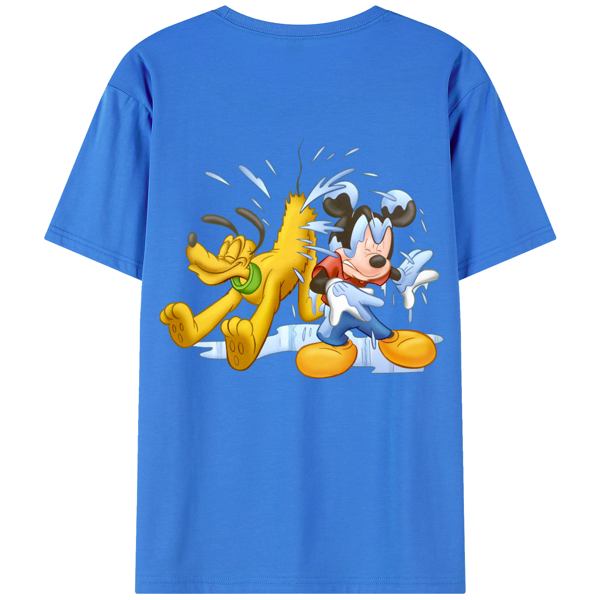 （画像用） ミッキーマウス Mickey Mouse 綿100％半袖Tシャツ（背面プリント）