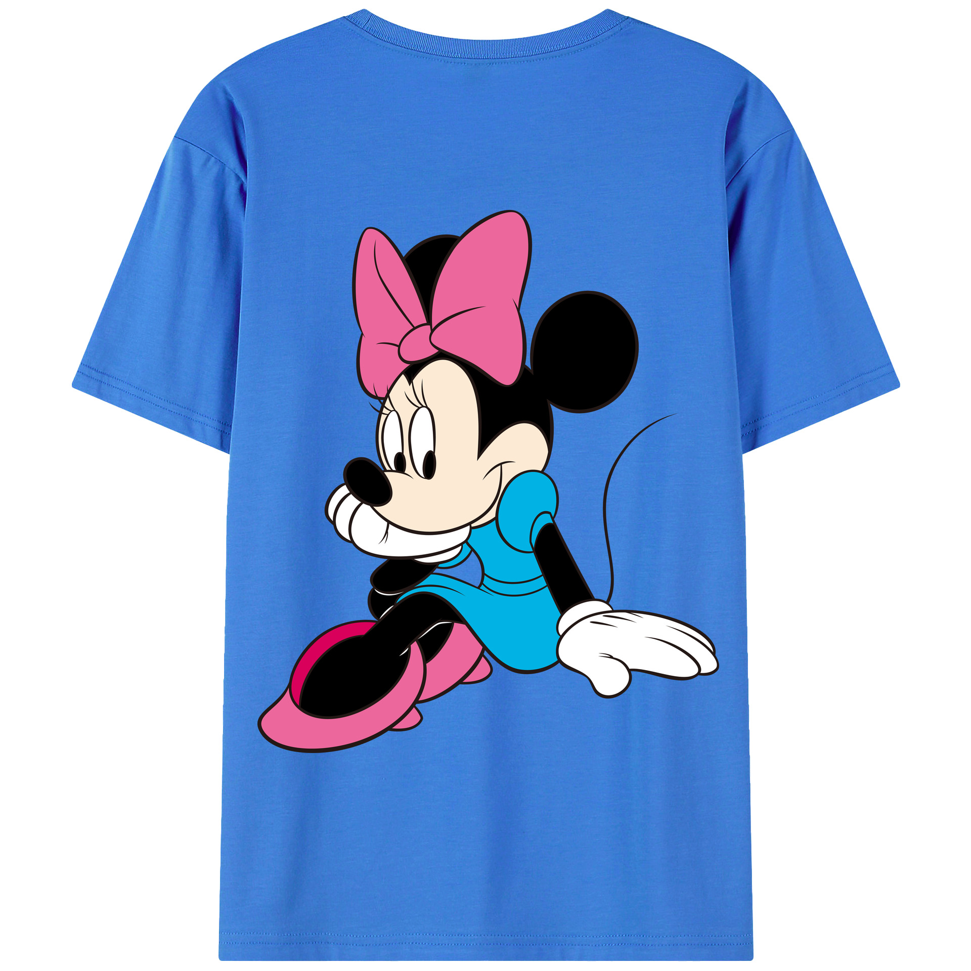 （画像用） ミッキーマウス Mickey Mouse 綿100％半袖Tシャツ（背面プリント）