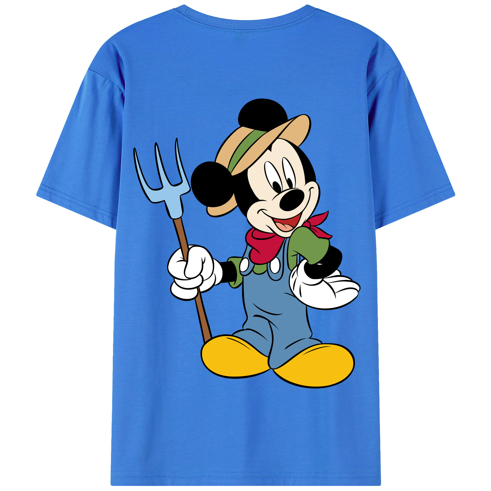 （画像用） ミッキーマウス Mickey Mouse 綿100％半袖Tシャツ（背面プリント）