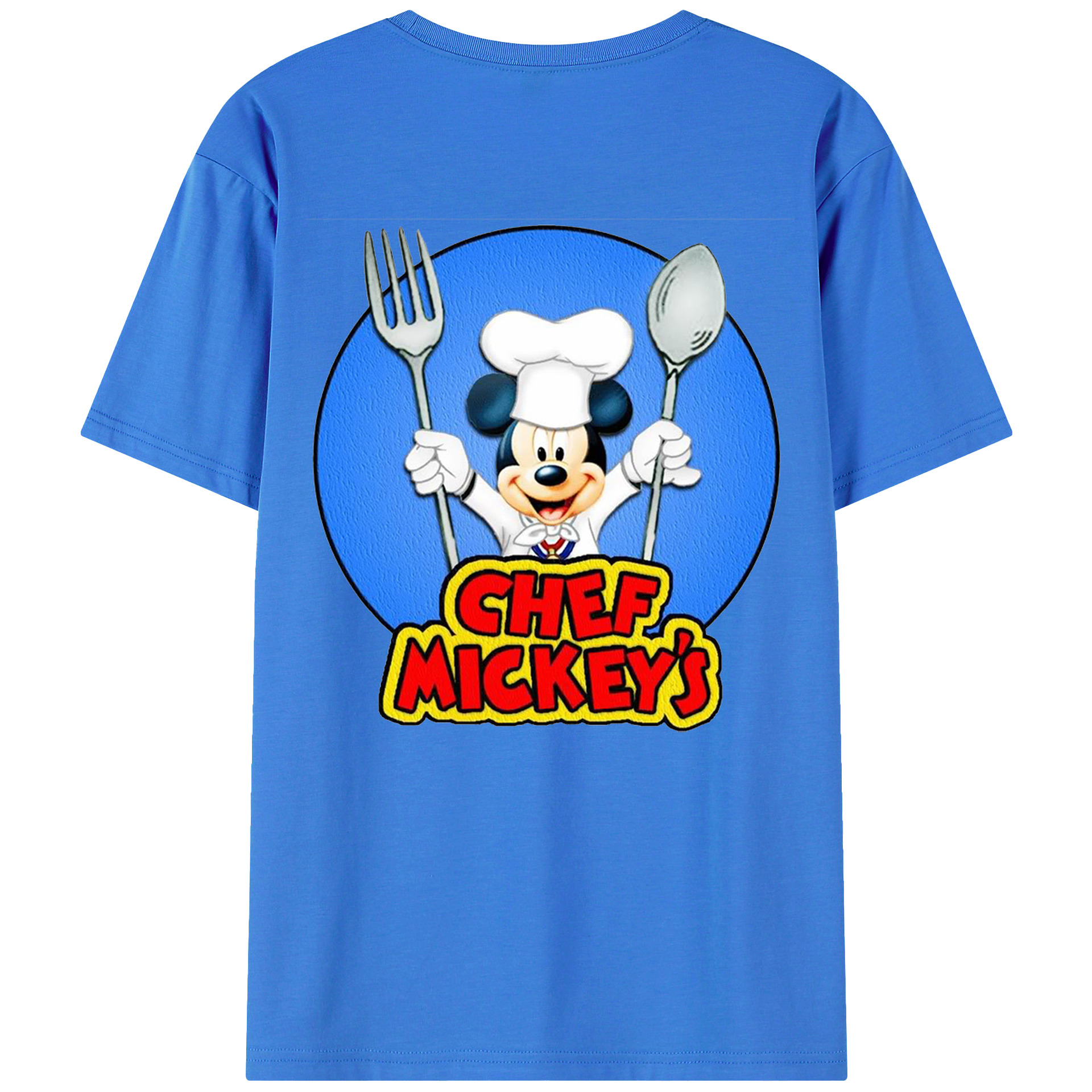 （画像用） ミッキーマウス Mickey Mouse 綿100％半袖Tシャツ（背面プリント）