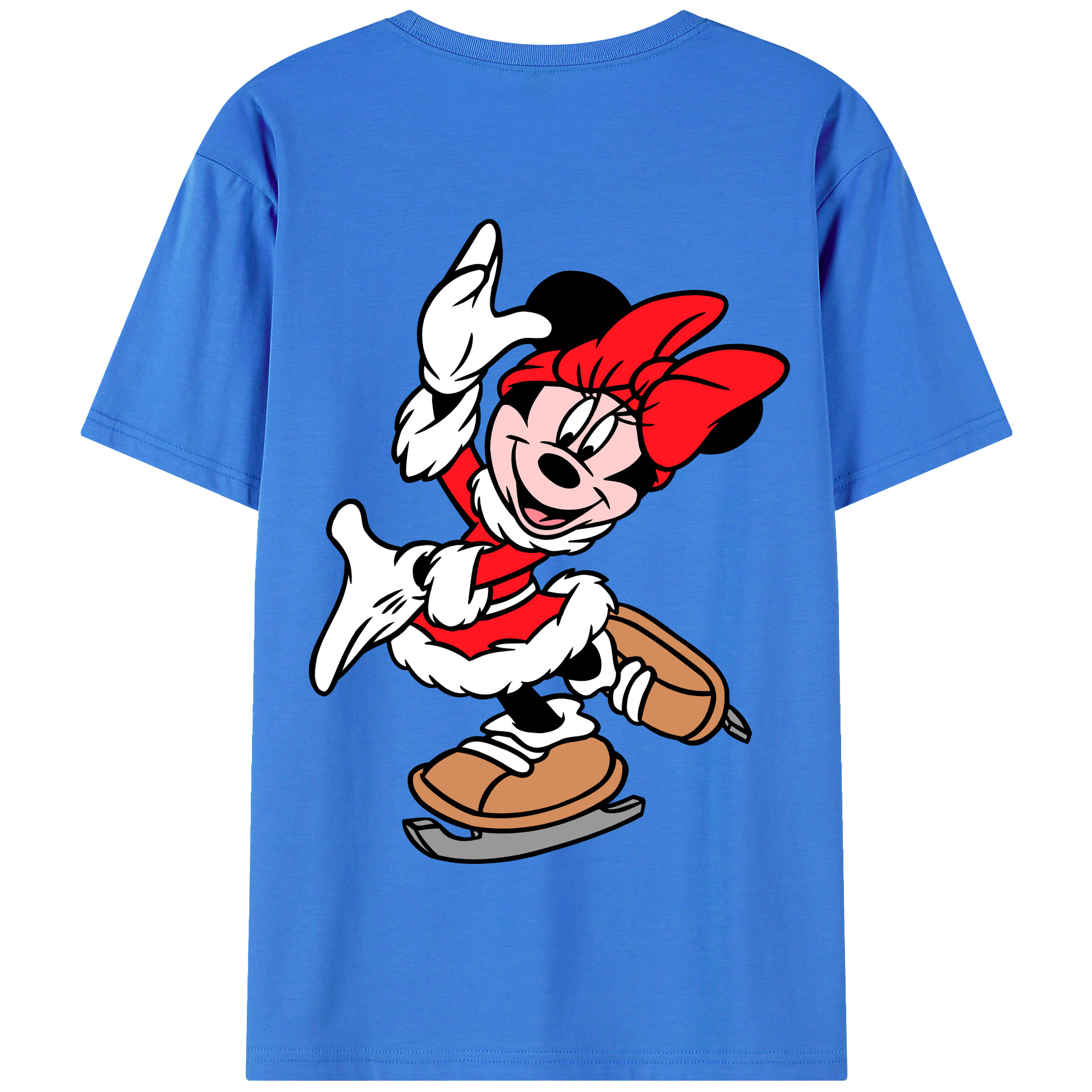 （画像用） ミッキーマウス Mickey Mouse 綿100％半袖Tシャツ（背面プリント）