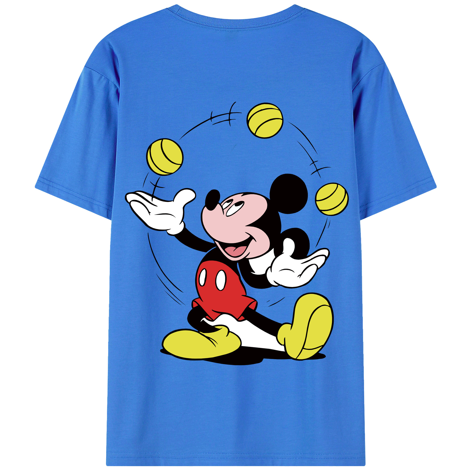 （画像用） ミッキーマウス Mickey Mouse 綿100％半袖Tシャツ（背面プリント）