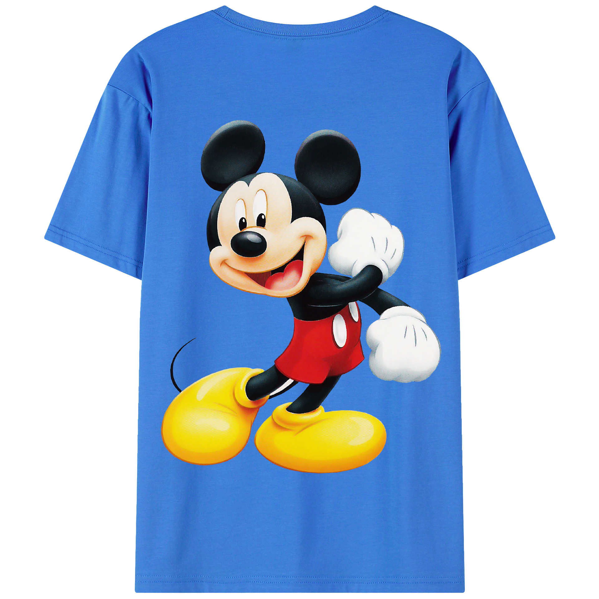 （画像用） ミッキーマウス Mickey Mouse 綿100％半袖Tシャツ（背面プリント）