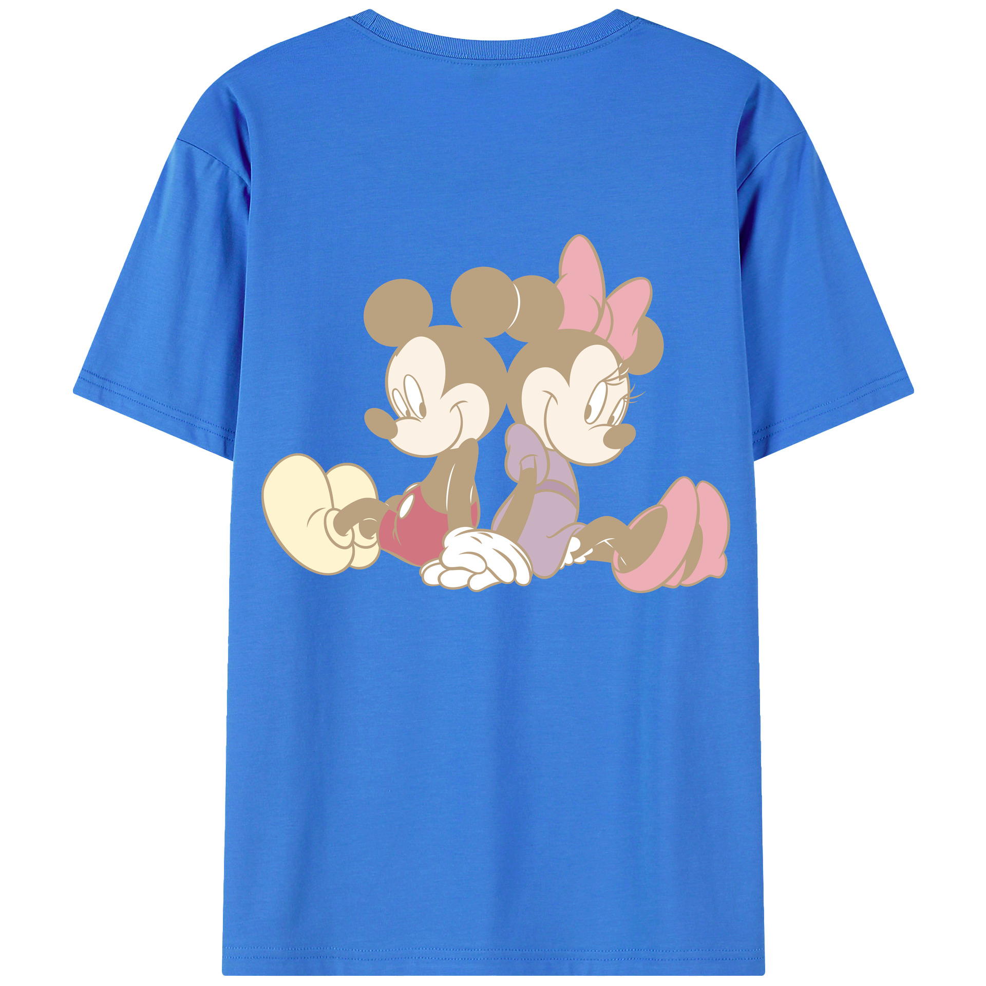 （画像用） ミッキーマウス Mickey Mouse 綿100％半袖Tシャツ（背面プリント）