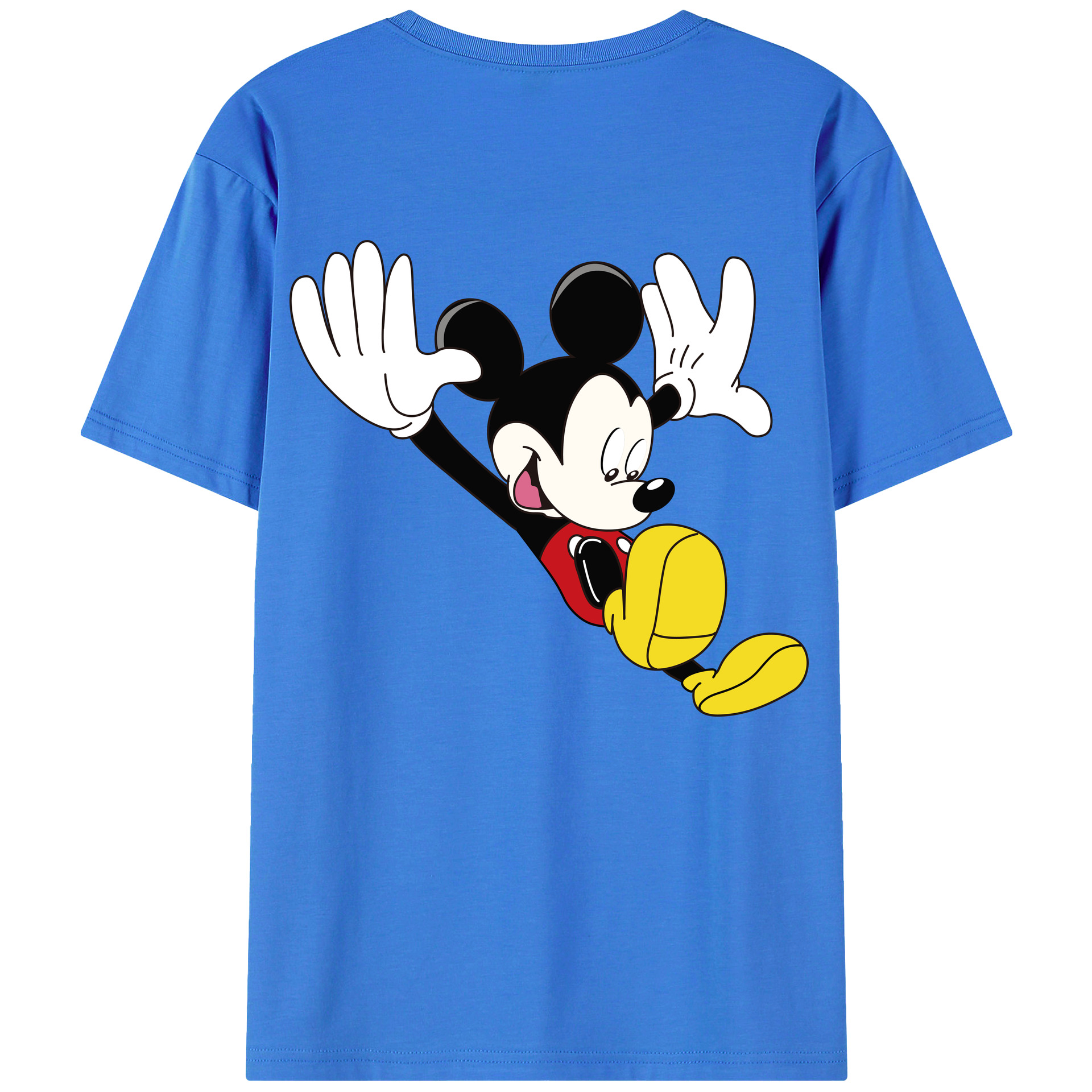 （画像用） ミッキーマウス Mickey Mouse 綿100％半袖Tシャツ（背面プリント）