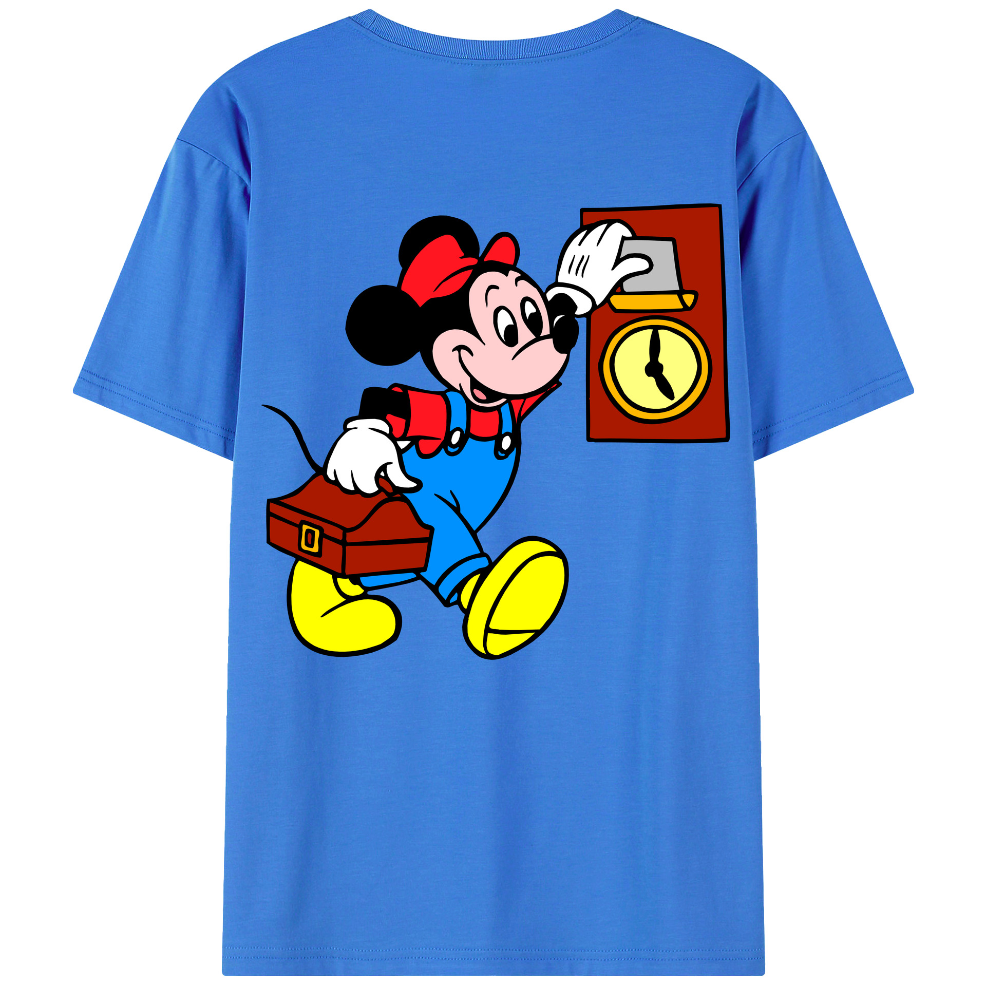 （画像用） ミッキーマウス Mickey Mouse 綿100％半袖Tシャツ（背面プリント）