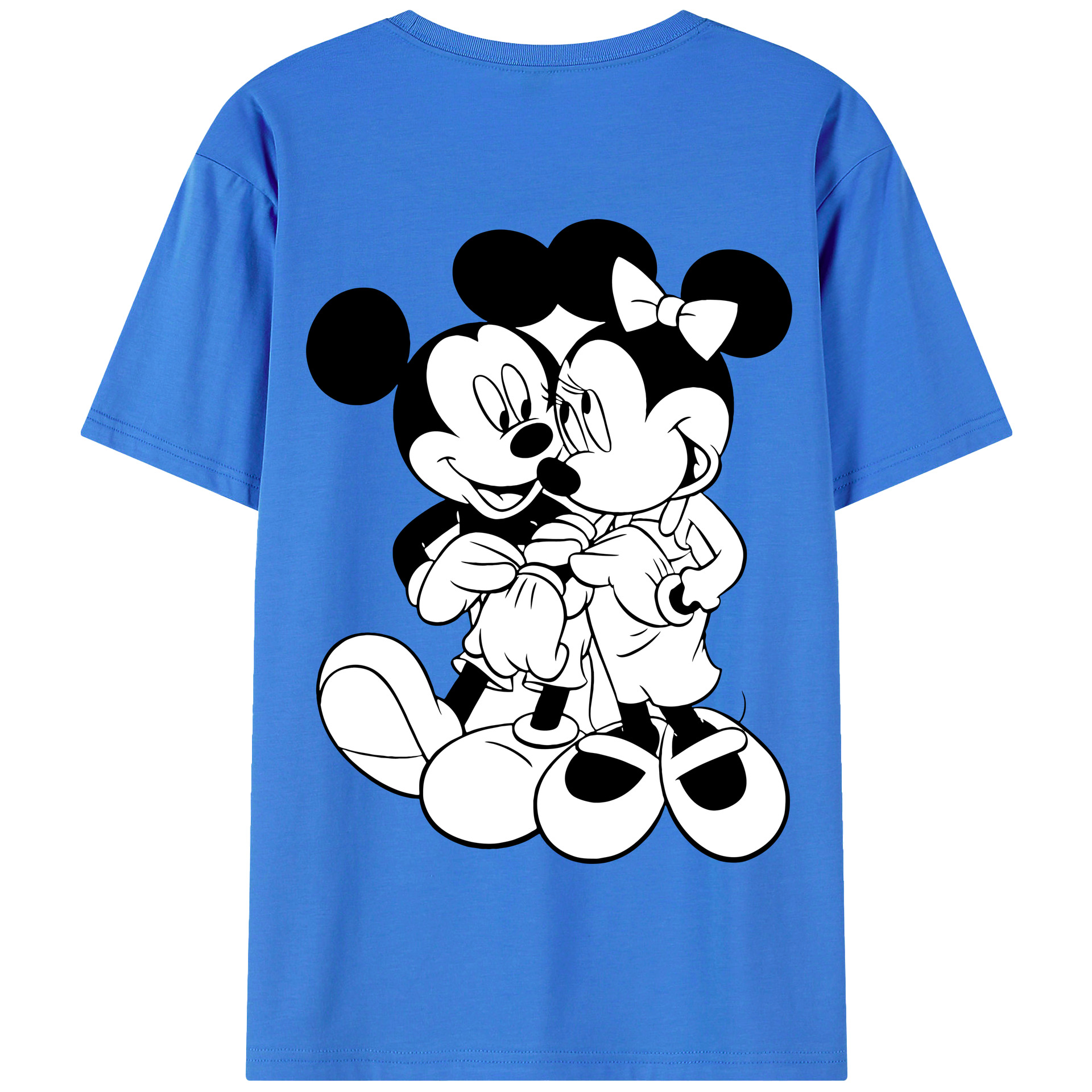 （画像用） ミッキーマウス Mickey Mouse 綿100％半袖Tシャツ（背面プリント）
