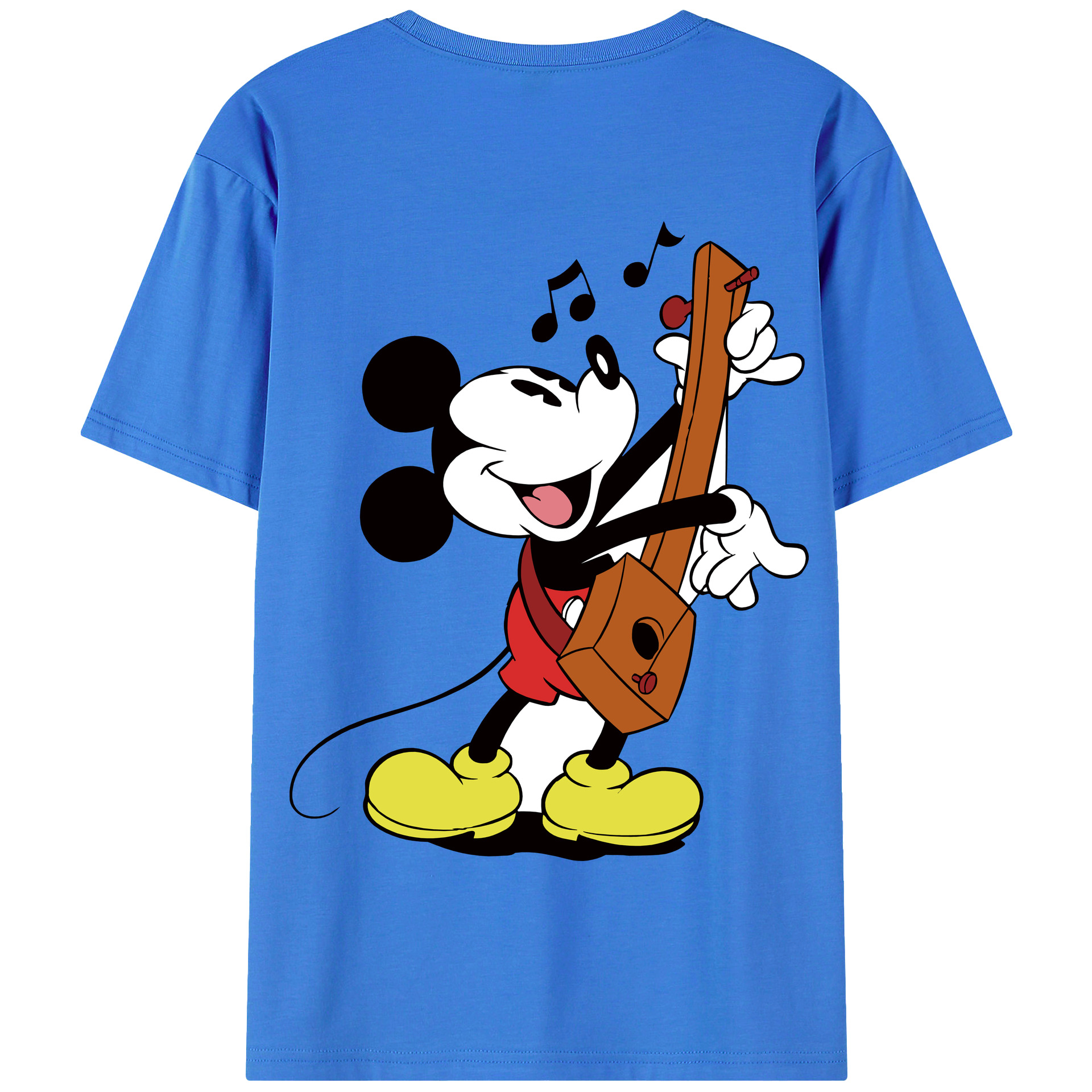 （画像用） ミッキーマウス Mickey Mouse 綿100％半袖Tシャツ（背面プリント）