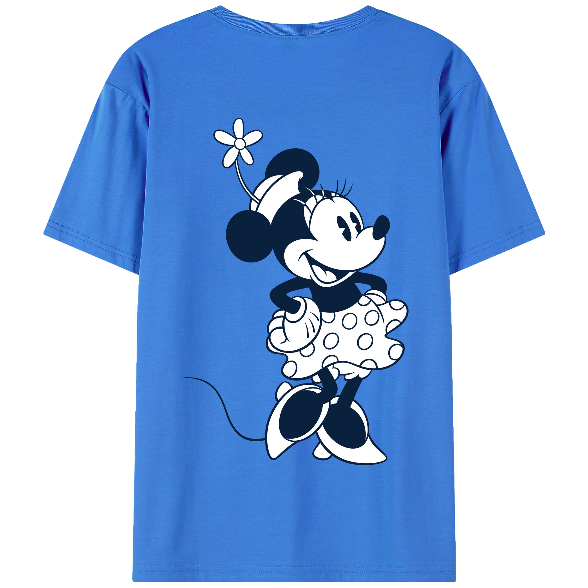 （画像用） ミッキーマウス Mickey Mouse 綿100％半袖Tシャツ（背面プリント）